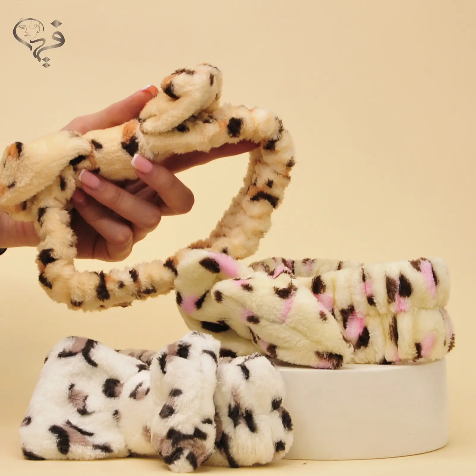 هدبند حوله ای پلنگی