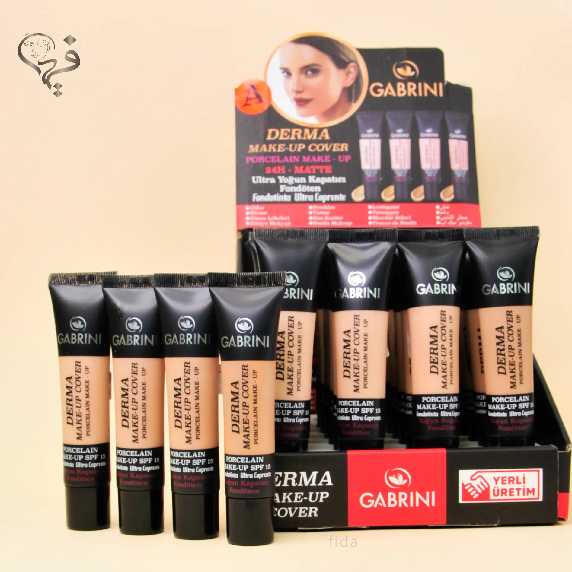 کرم پودر گابرینی مات 4 شماره ای Gabrini