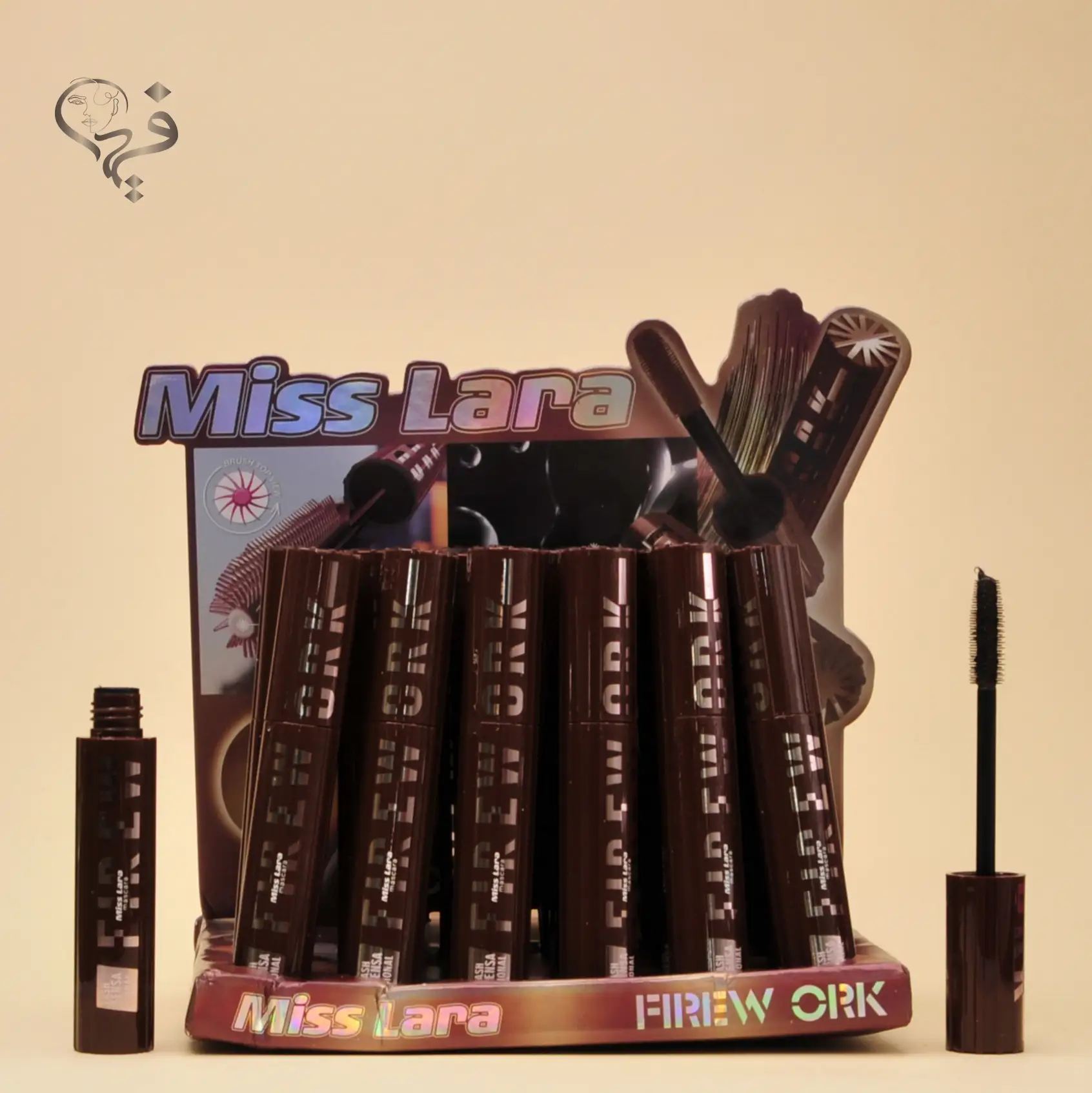 ریمل رنگی قهوه ای میس لارا بدون جعبه Miss lara