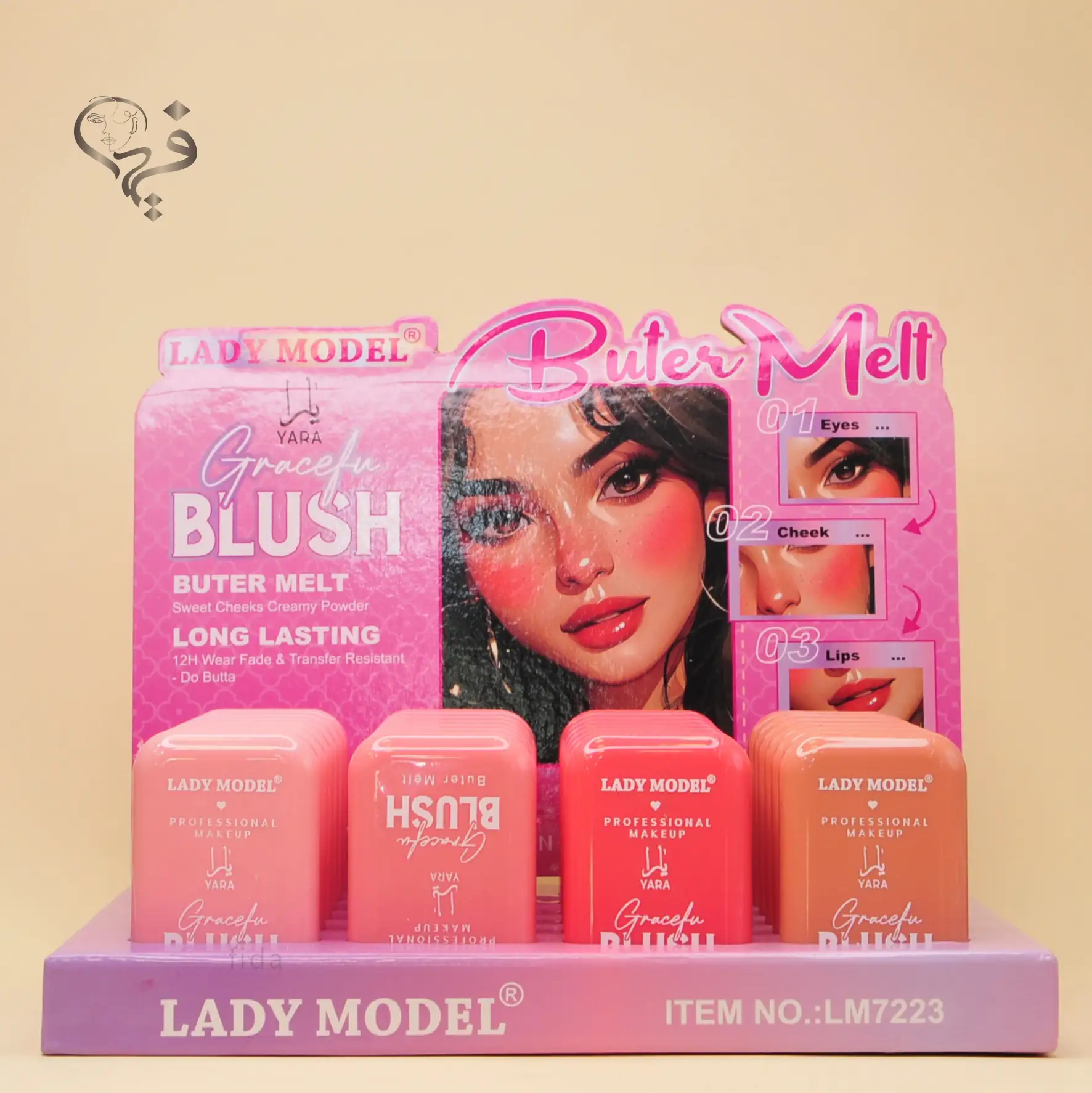 رژگونه پالتی لیدی مدل LADY MODEL