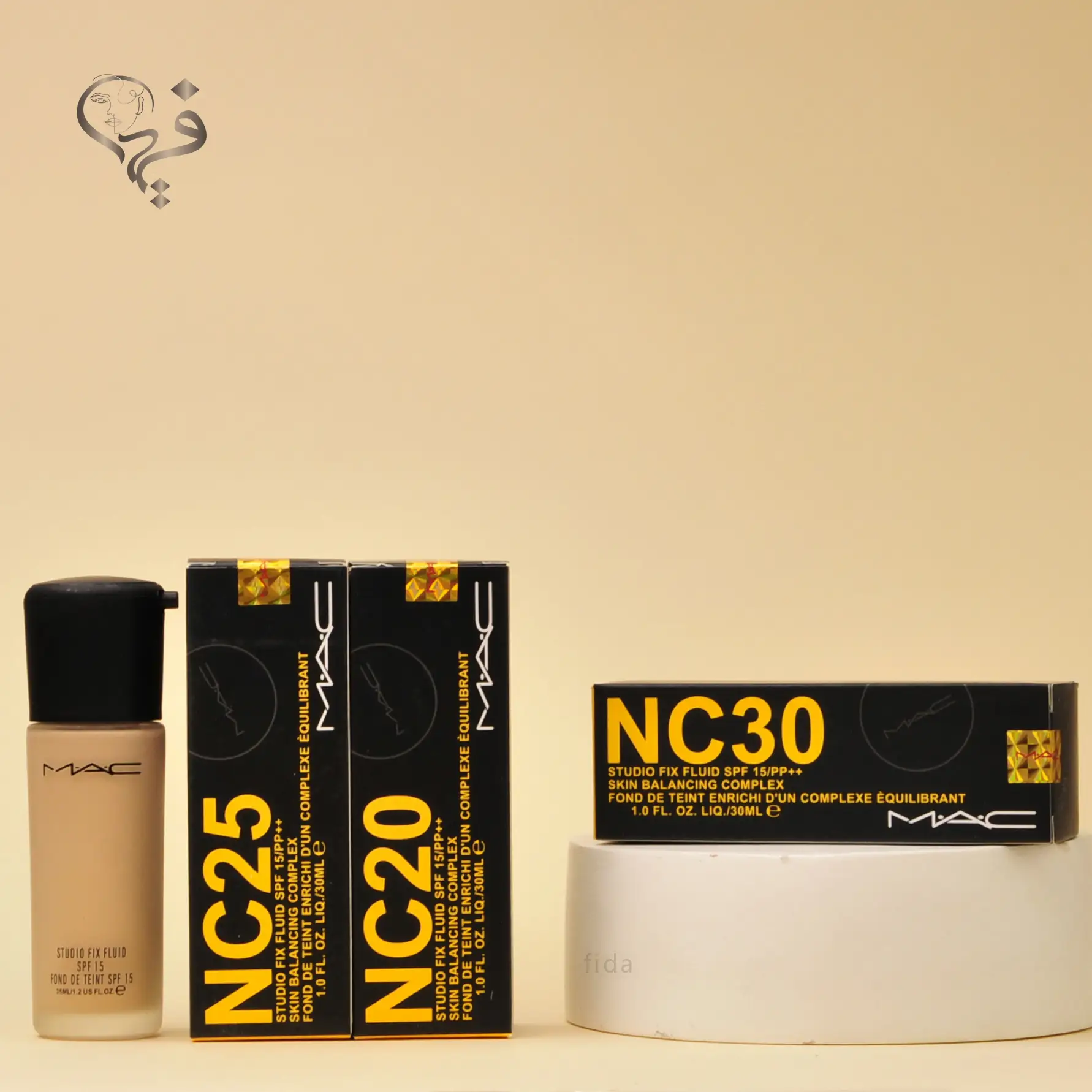 کرم پودر مک NC لیبل طلایی Mac