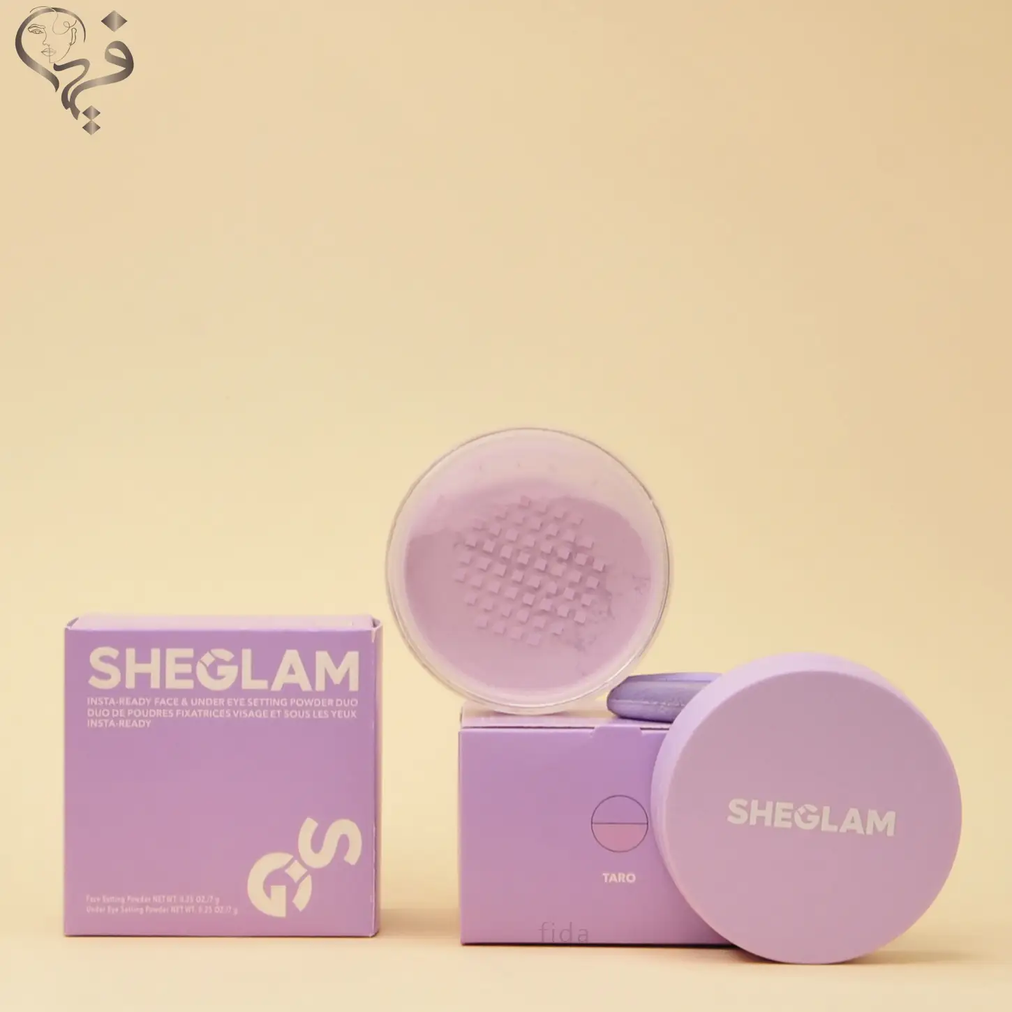 پودر فیکس شیگلم صورتی و بنفش SHEGLAM