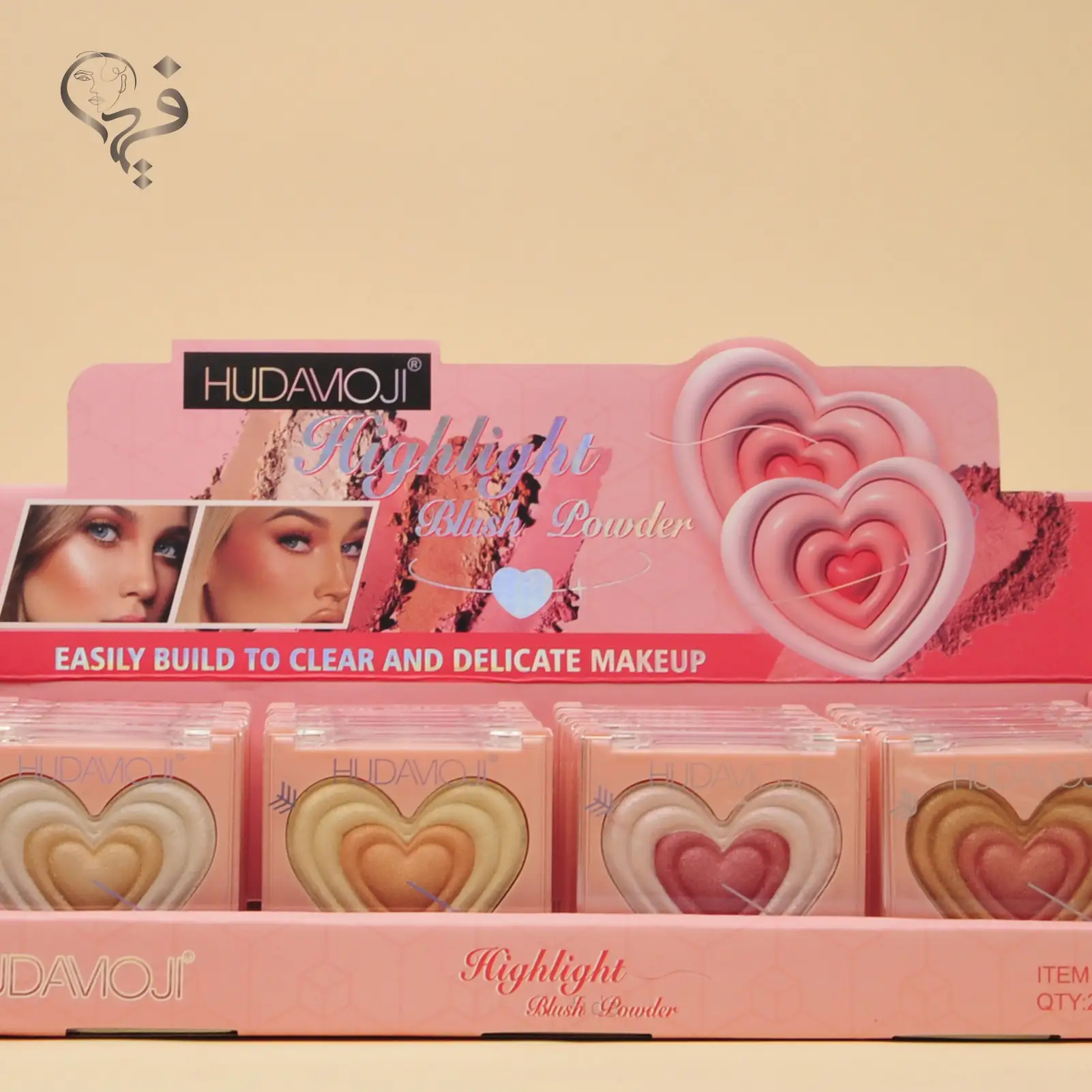 هایلایتر قلبی هدی موجی Hudamoji