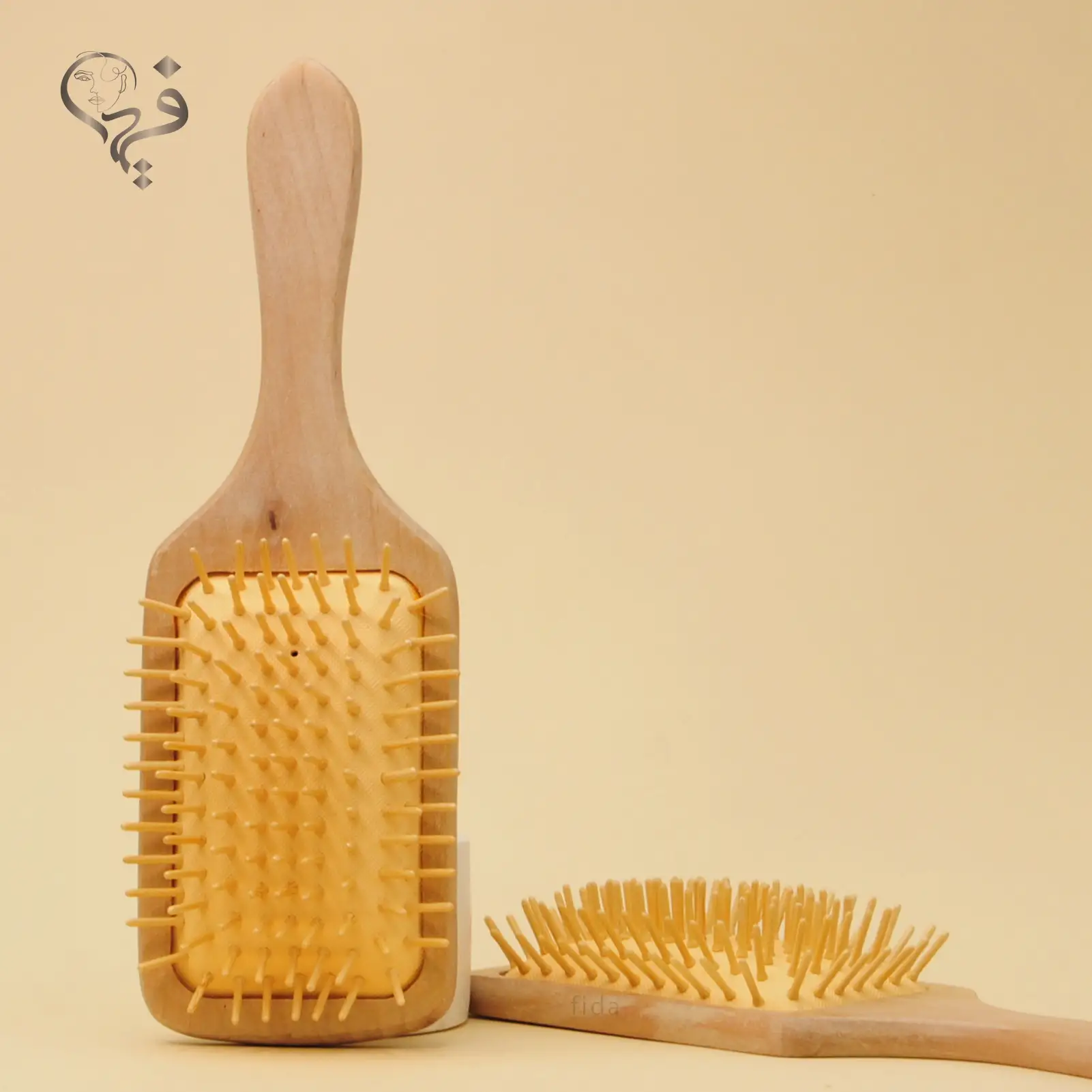 برس چوبی بامبو مربعی