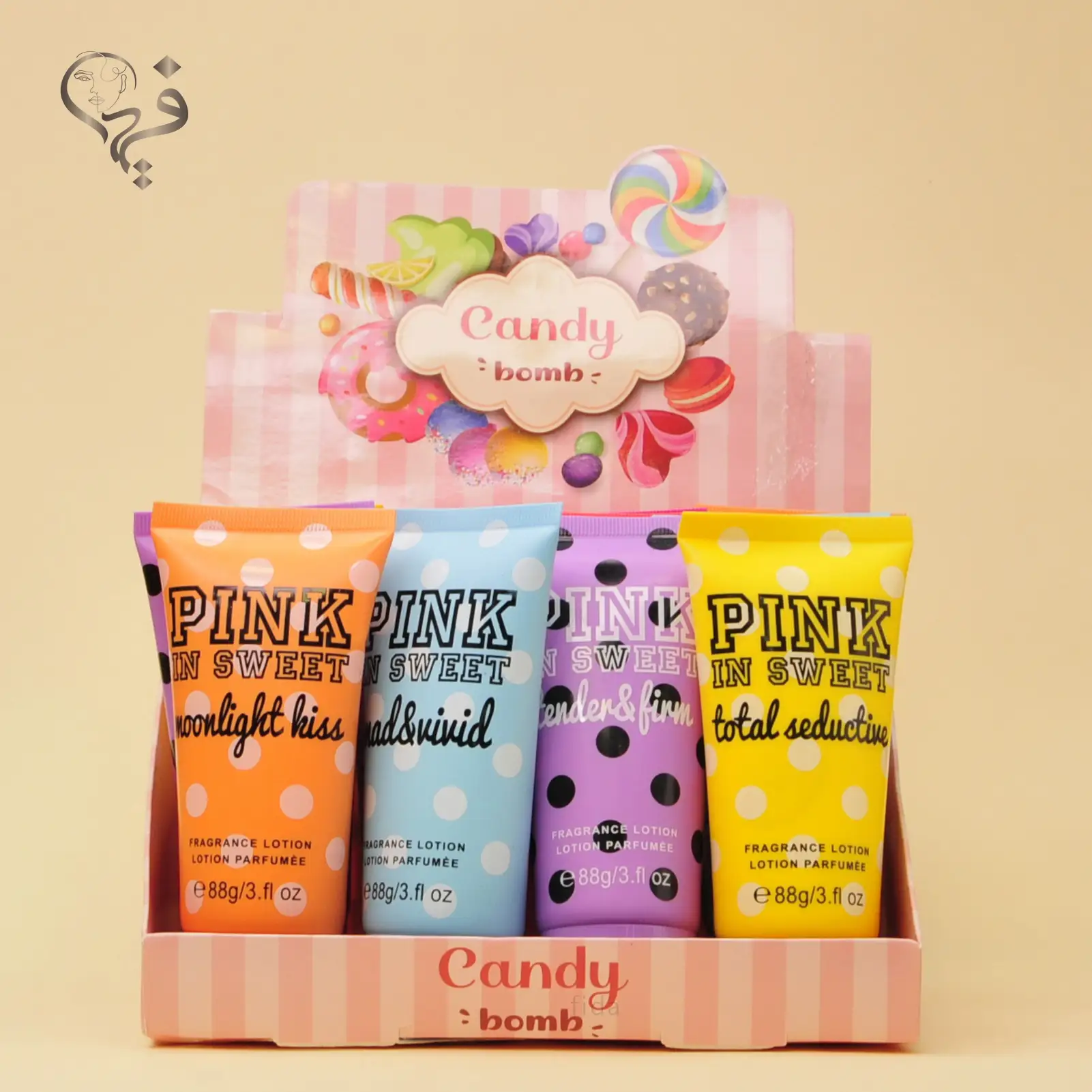 لوسیون بدن تیوپی خال خالی پینک این سوئیت Pink in sweet