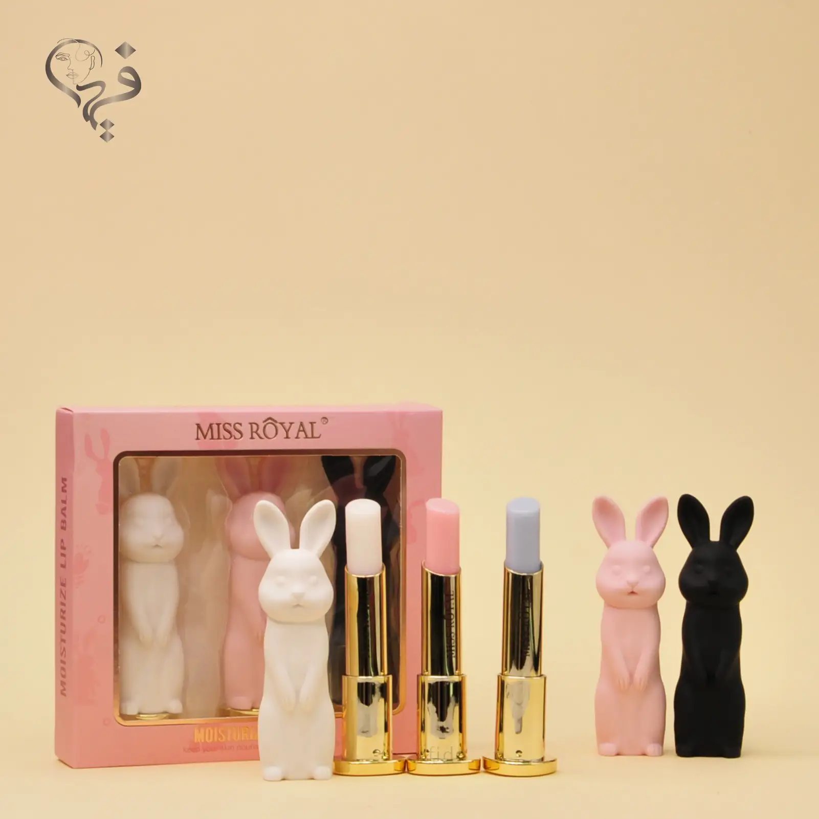 پک بالم لب 3 عددی خرگوشی میس رویال MISS ROYAL