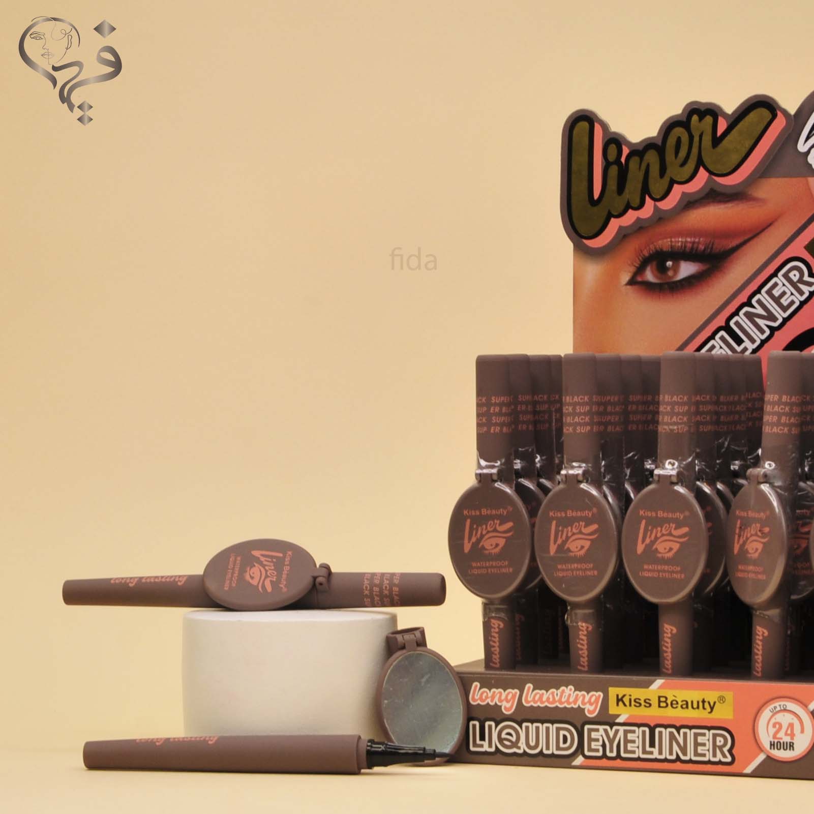 خط چشم مشکی آینه ای کیس بیوتی kiss beauty