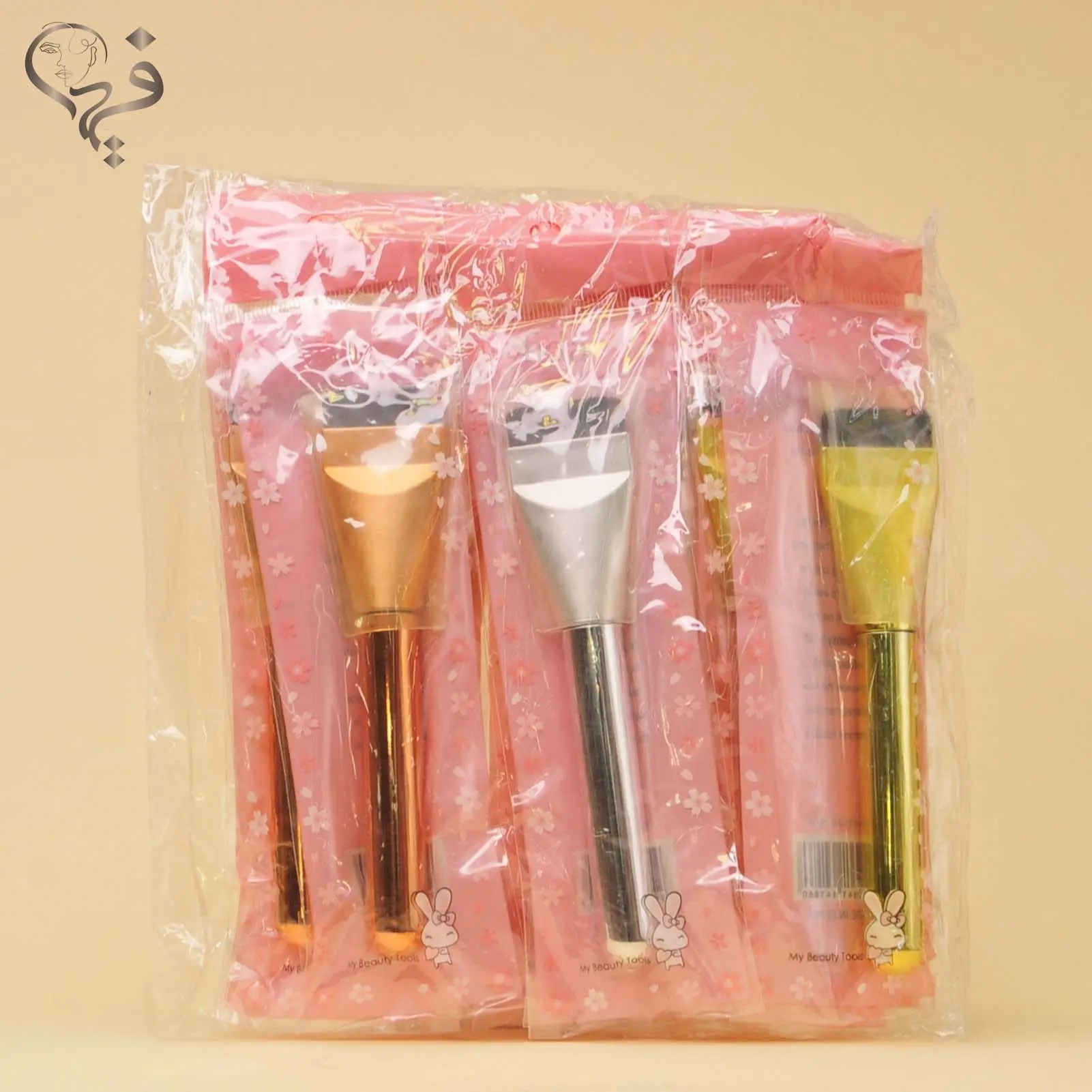 براش کرم پودر کره ای دسته رنگی