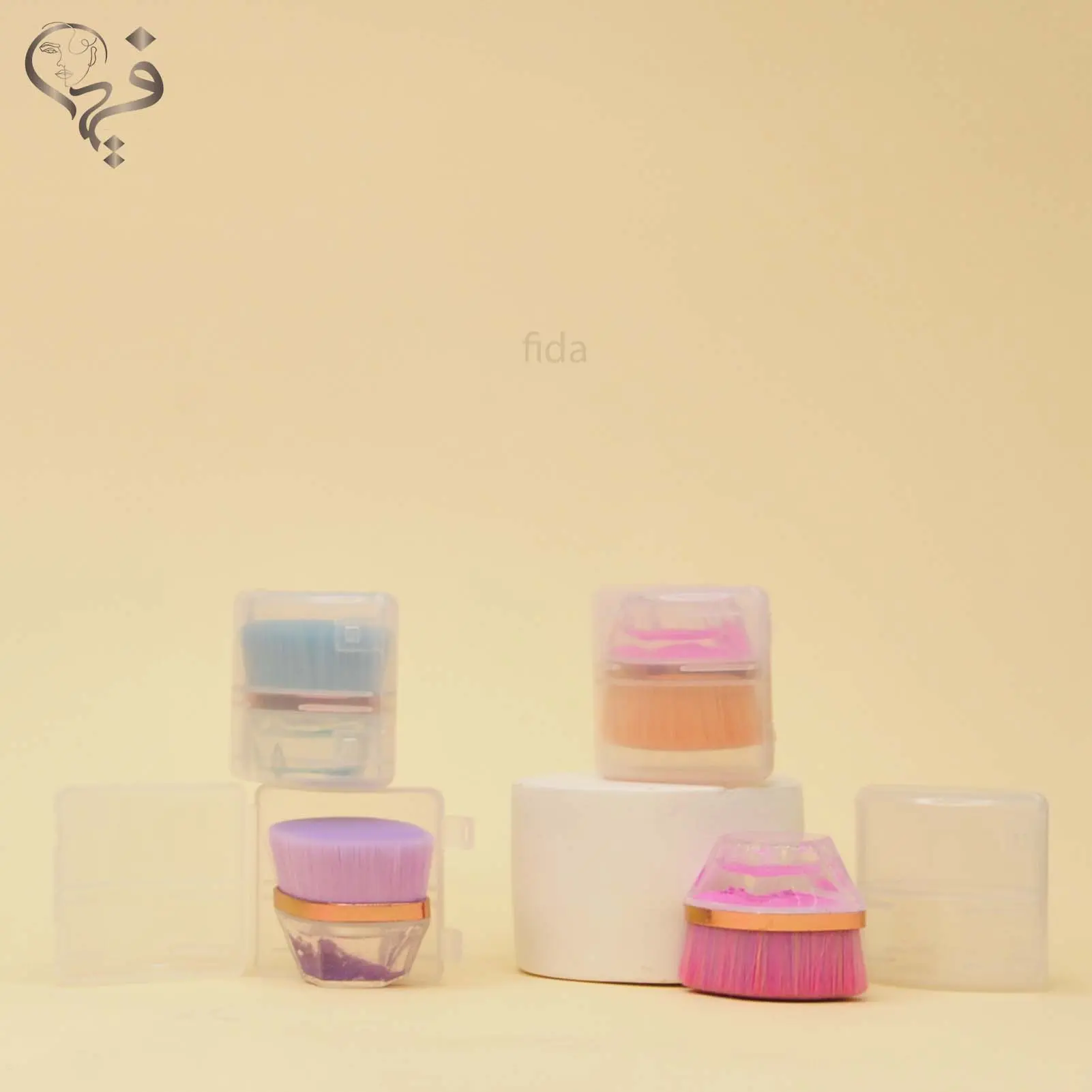 براش کرم پودر چند ضلعی آکواریومی