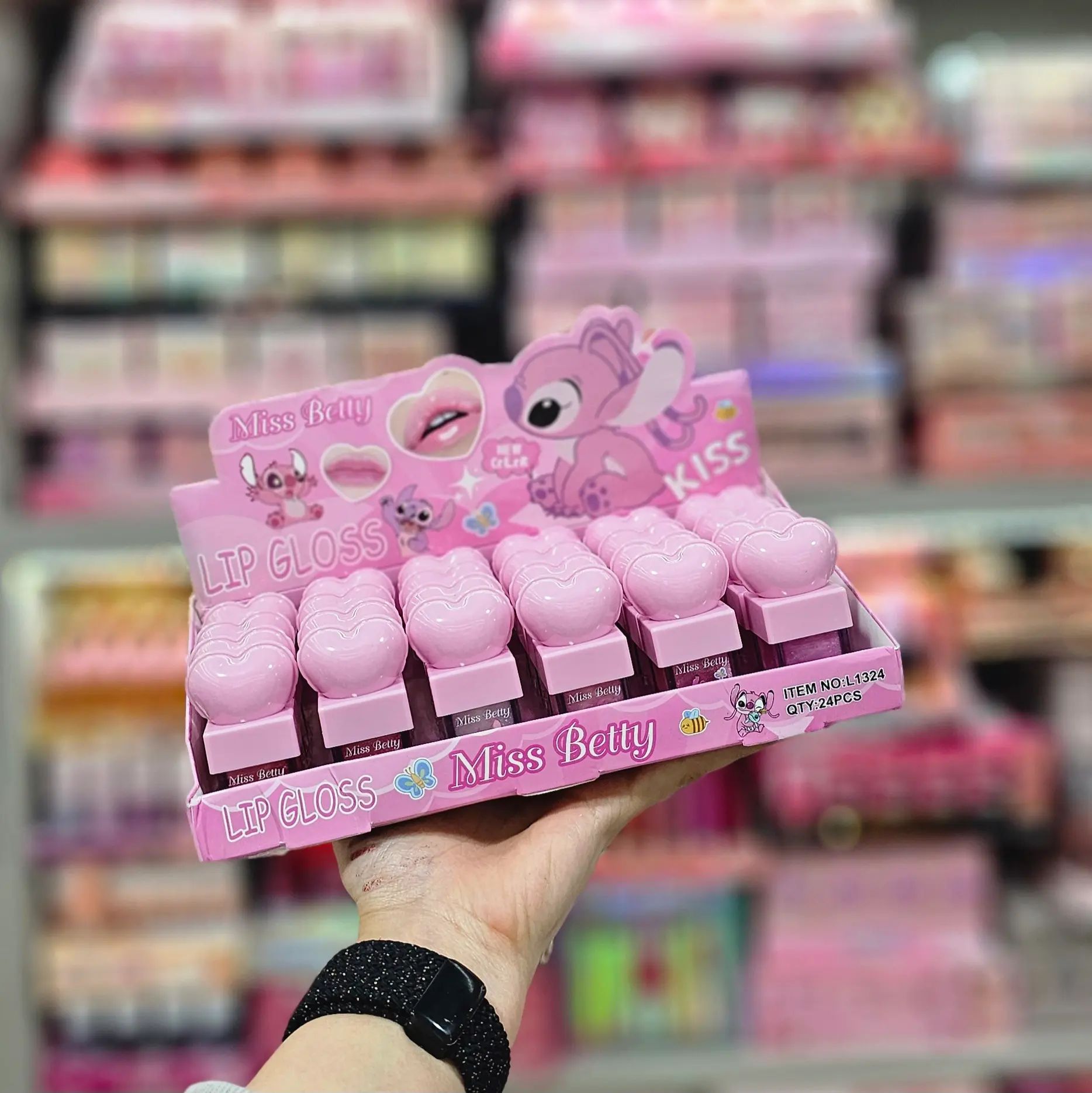 لیپ گلاس سر قلبی میس بتی Miss Betty