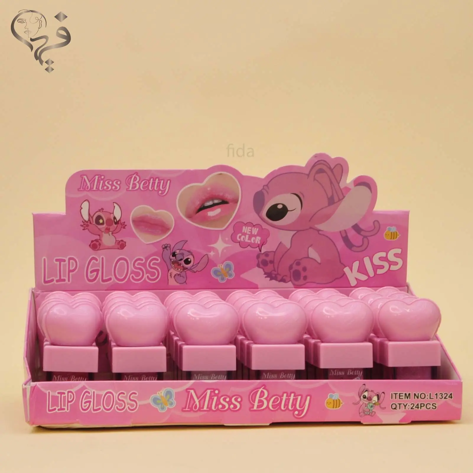 لیپ گلاس سر قلبی میس بتی Miss Betty