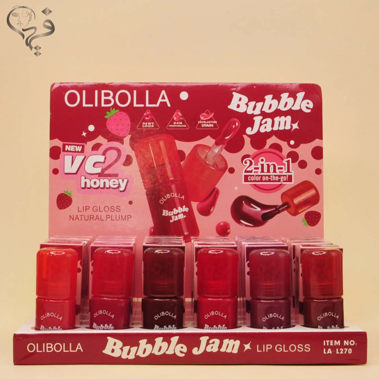 لیپ گلاس توت فرنگی اولی بولا OLIBOLLA