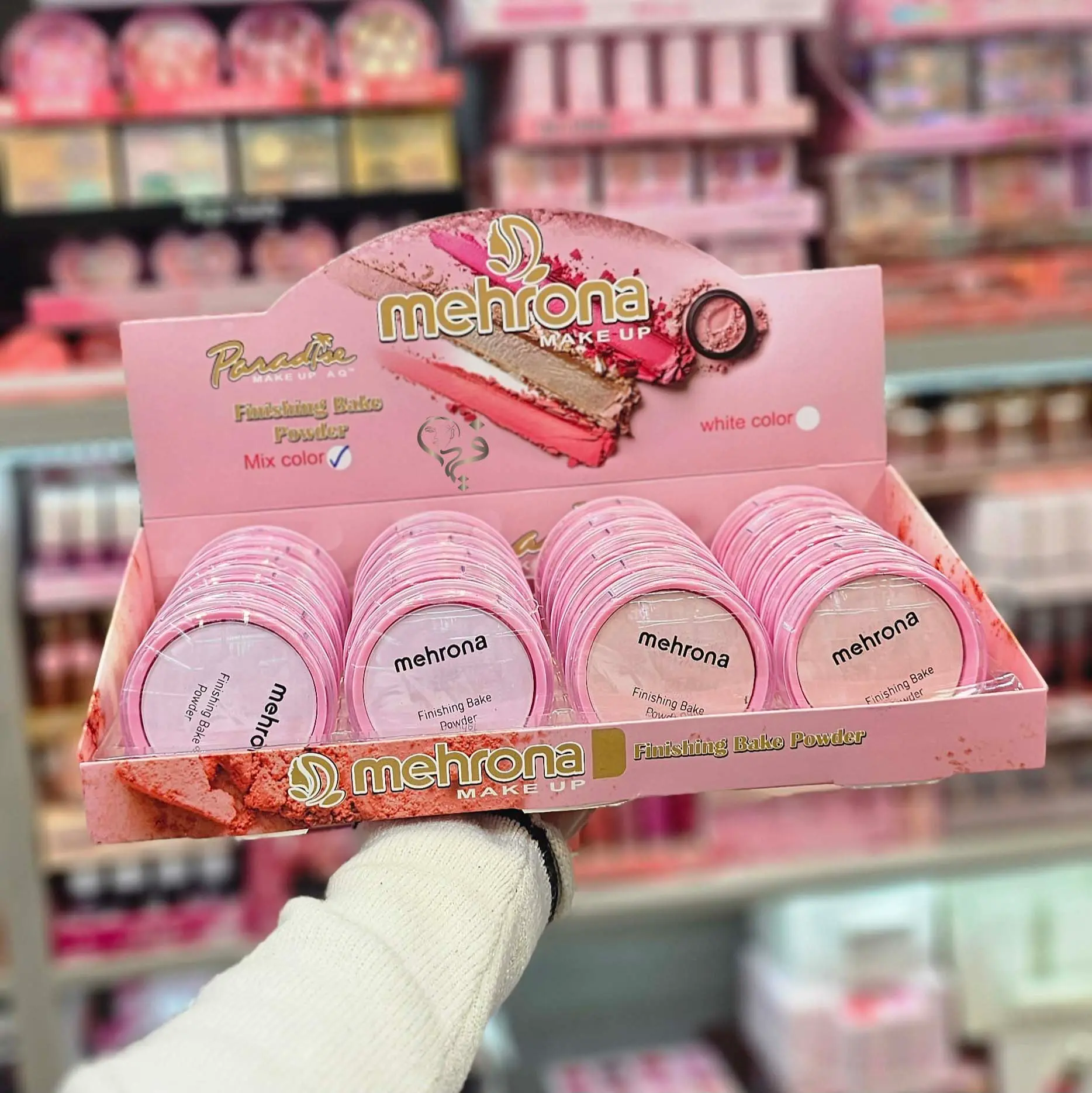 پودر فیکس فشرده رنگی مهرونا Mehrona 