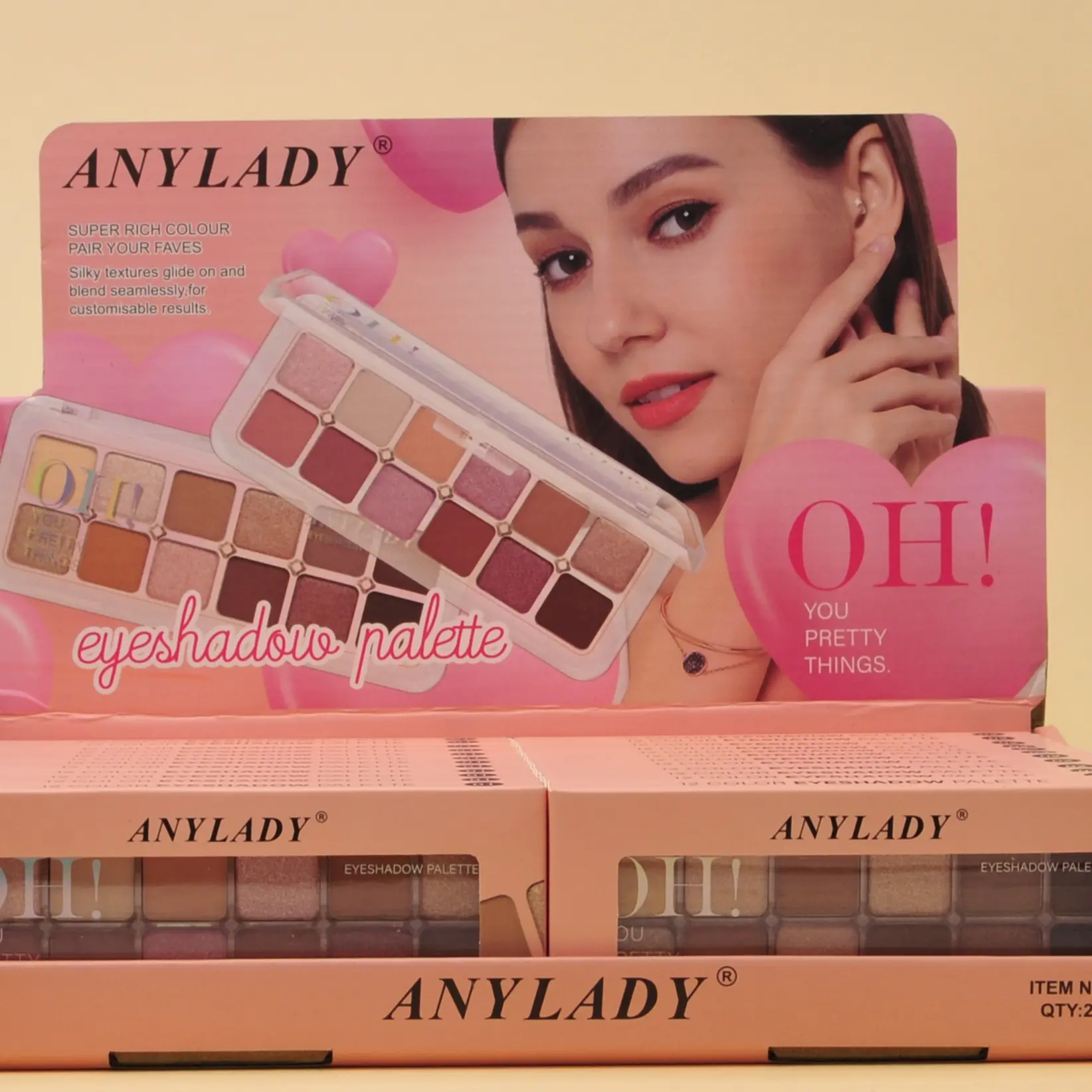 پالت سایه 12 رنگ OH  آنی لیدی Any lady