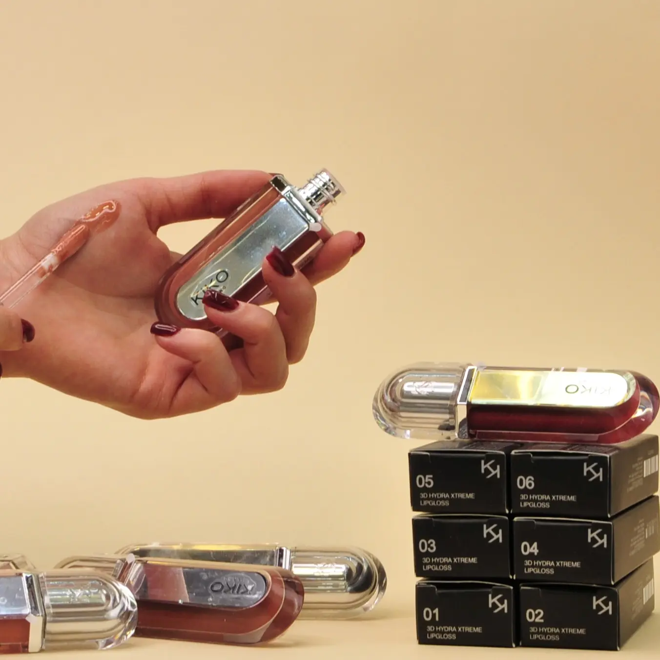 لیپ گلاس 6 رنگ 3D کیکو 