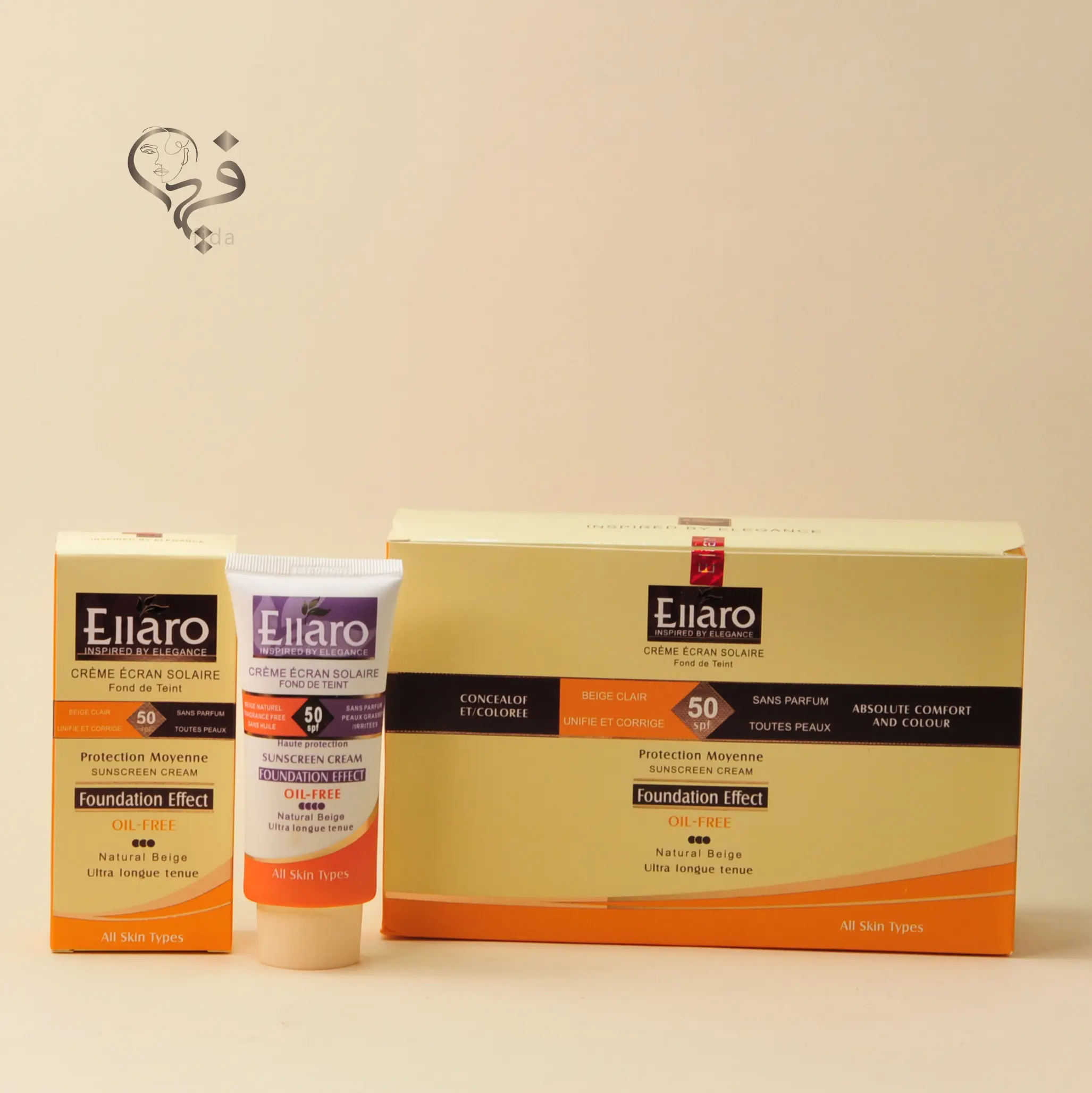 کرم ضد آفتاب الارو رنگی SPF50