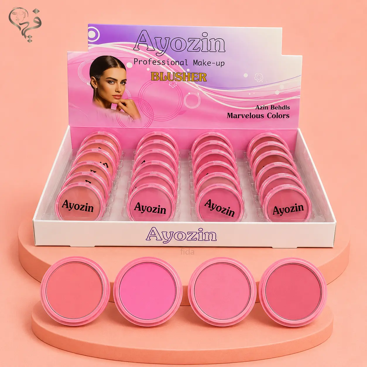 رژگونه گرد مینی ایوزین ayozin
