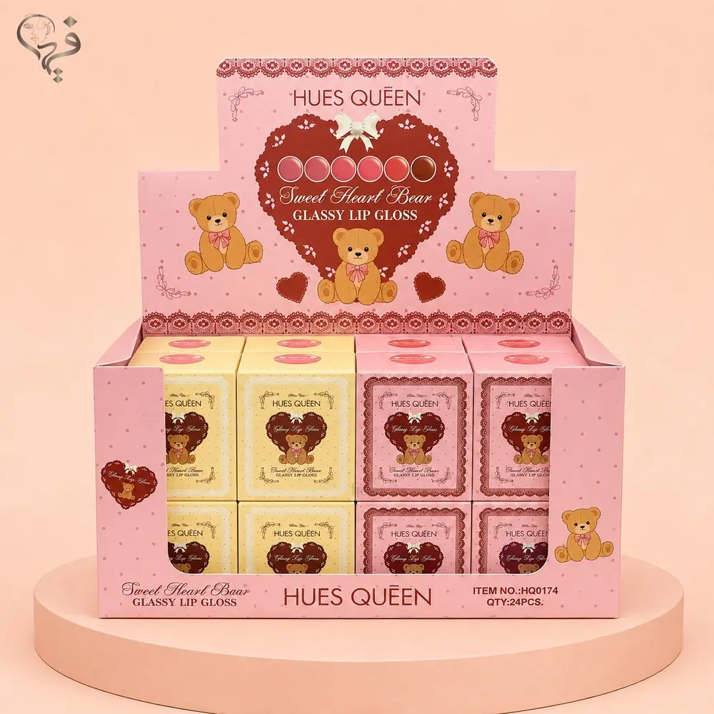 رژلب خیس طرح کاپ کیک هوز کویین HUES QUEEN