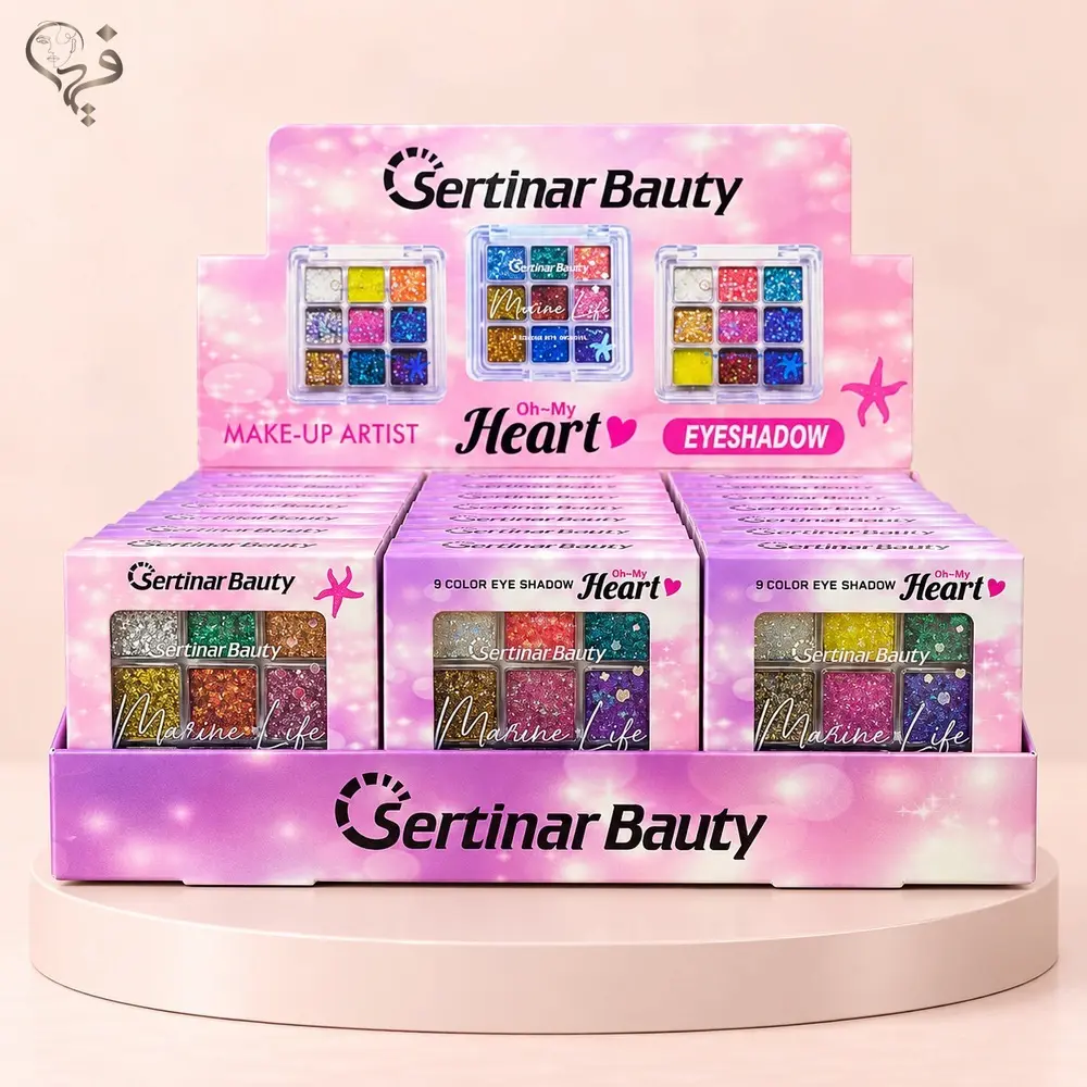 سایه چشم گلیتری سرتینار بیوتی sertinar beauty