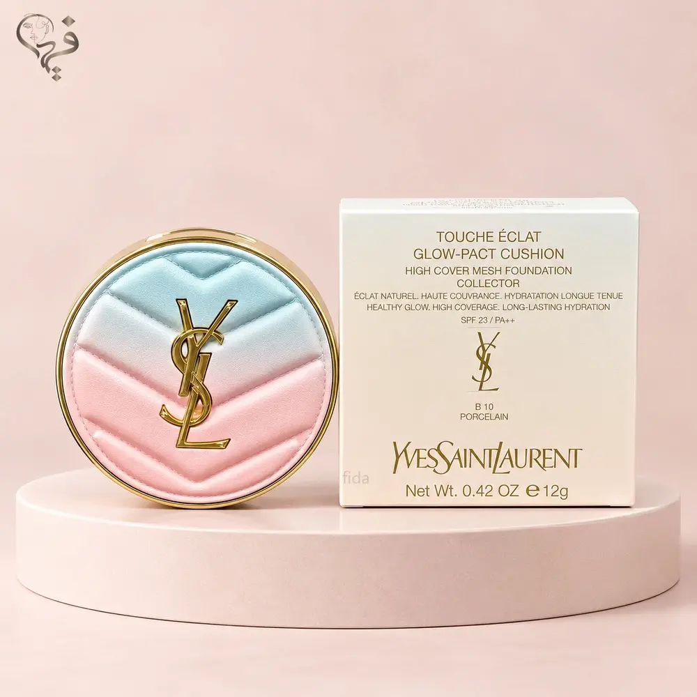 کوشن آبی صورتی YSL
