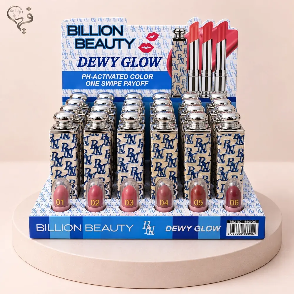رژلب جامد پوکه آبی بیلیون بیوتیBILLION BEAUTY