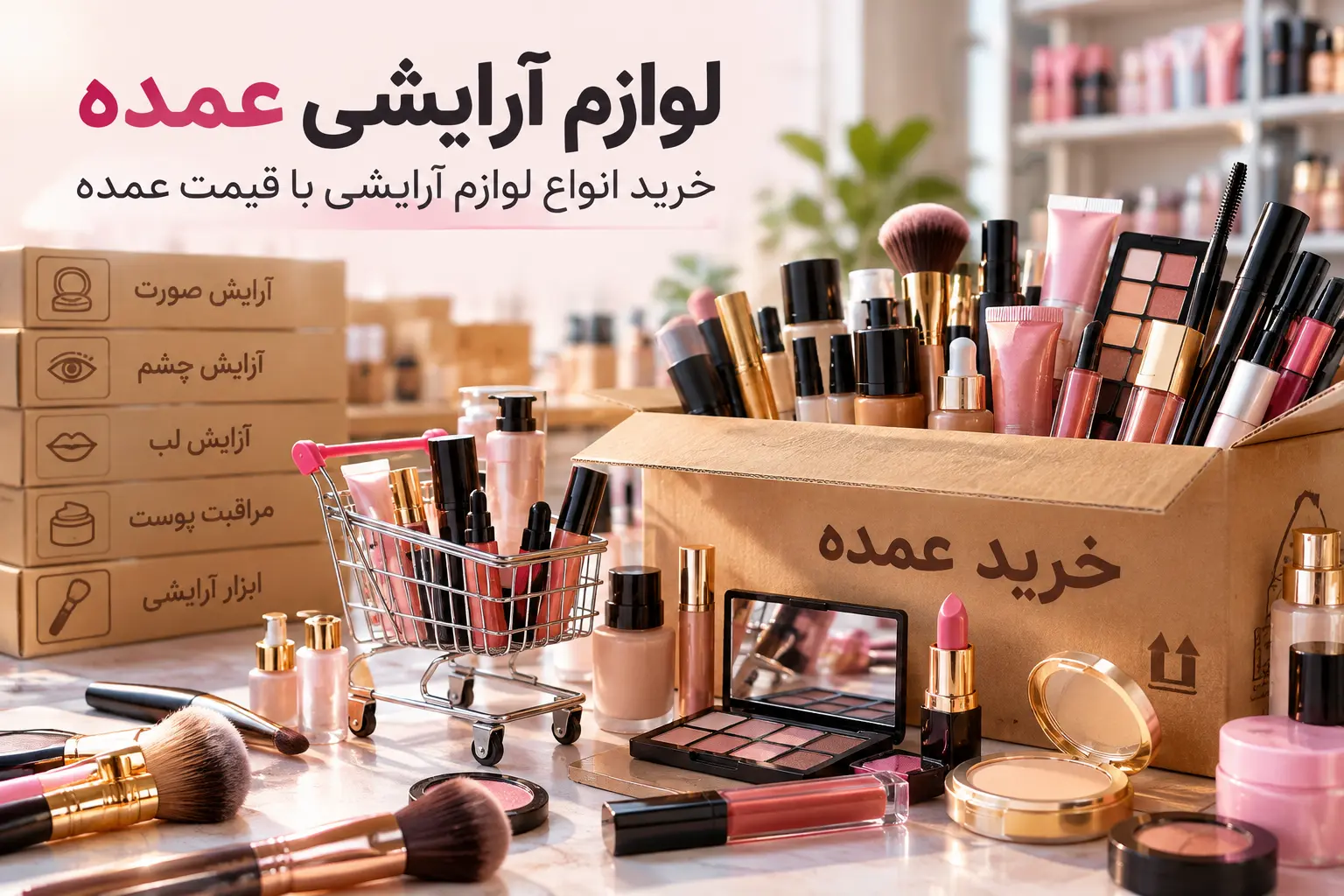 لوازم آرایشی عمده؛ خرید انواع لوازم آرایشی با قیمت عمده
