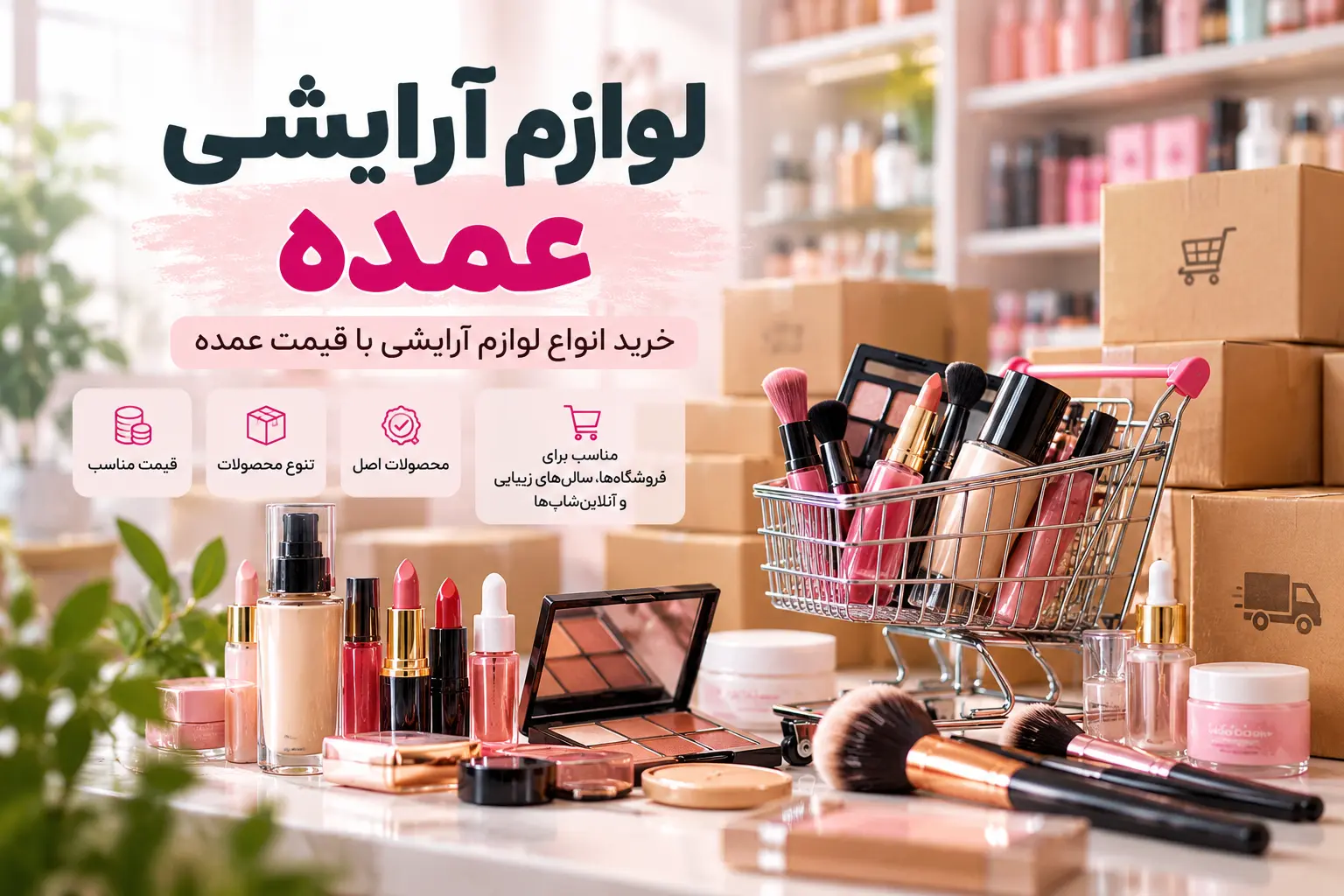 خرید لوازم آرایشی عمده با قیمت عمده