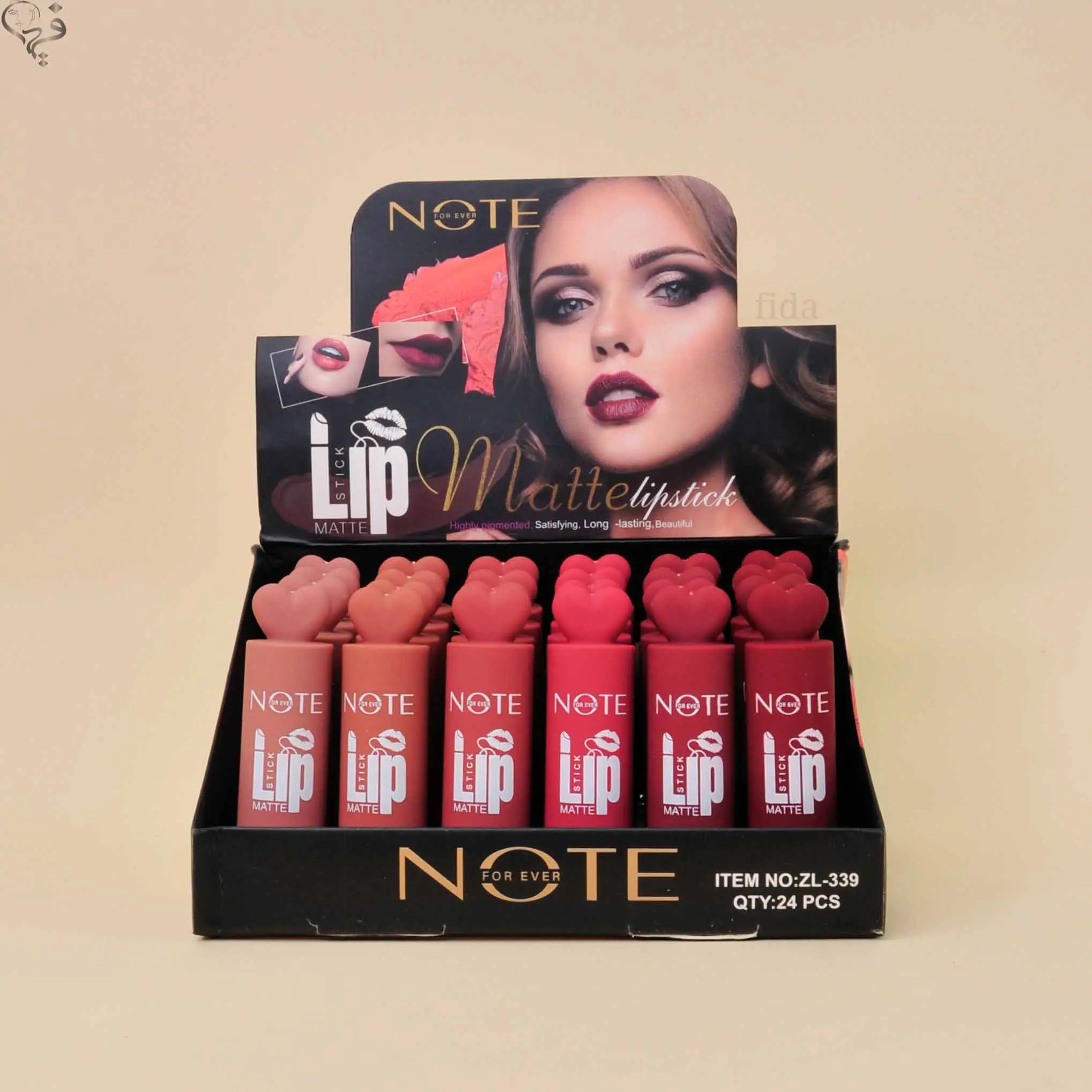 پک رژ لب جامد نوت درب قلبی Note
