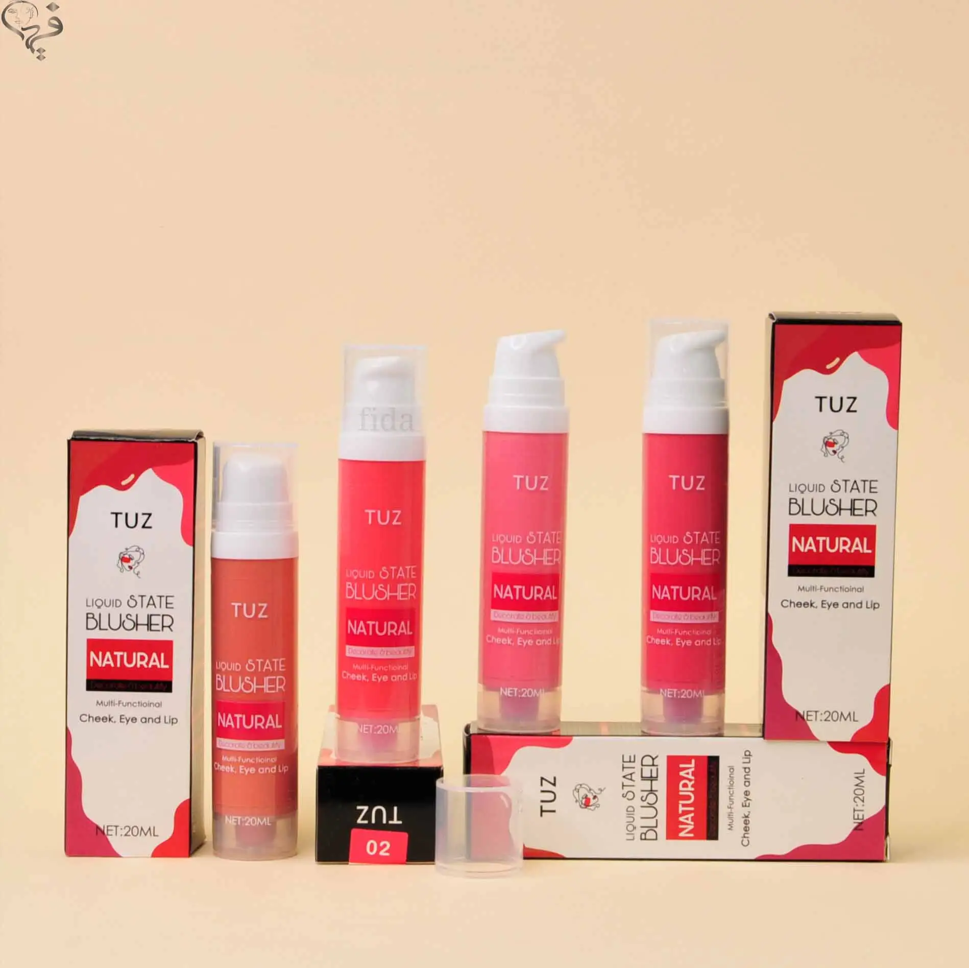 رژگونه مایع پمپی توز Tuz 