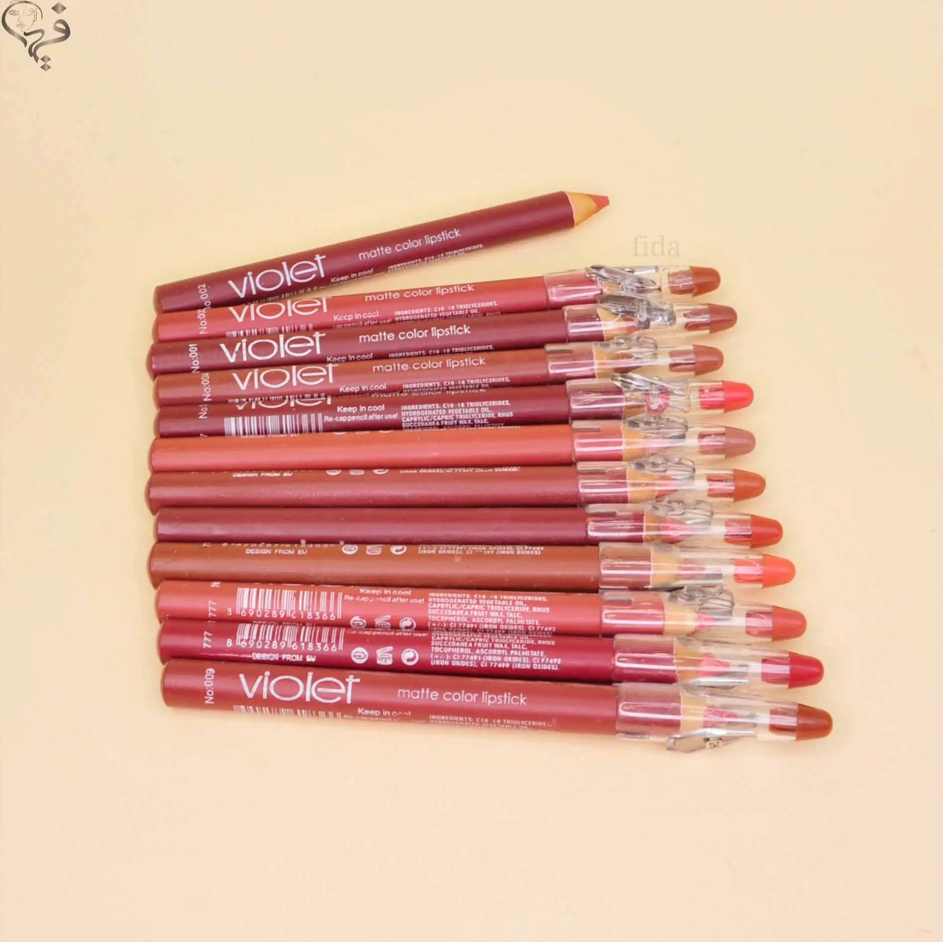 رژ مدادی تراش دار ویولت Violet  