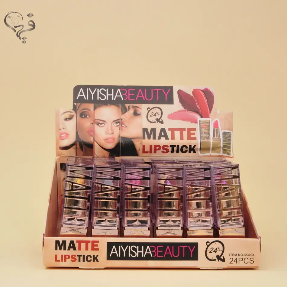 رژ لب جامد شاین دار آییشا بیوتی Aiyisha beauty