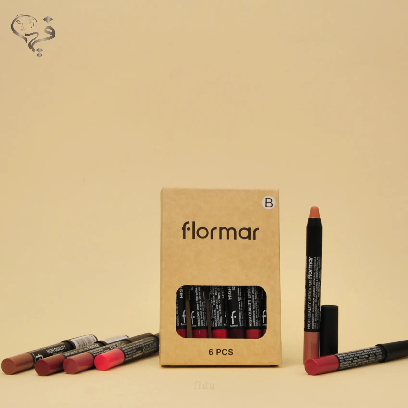 پک 6 عددی رژ مدادی شمعی فلورمار Flormar