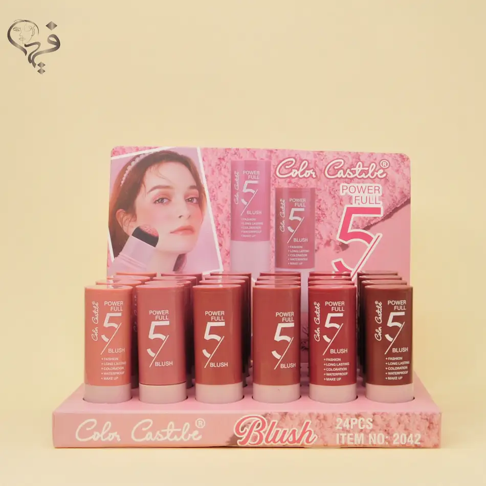  رژ گونه فنری پد دار کالرکاستل Color castle