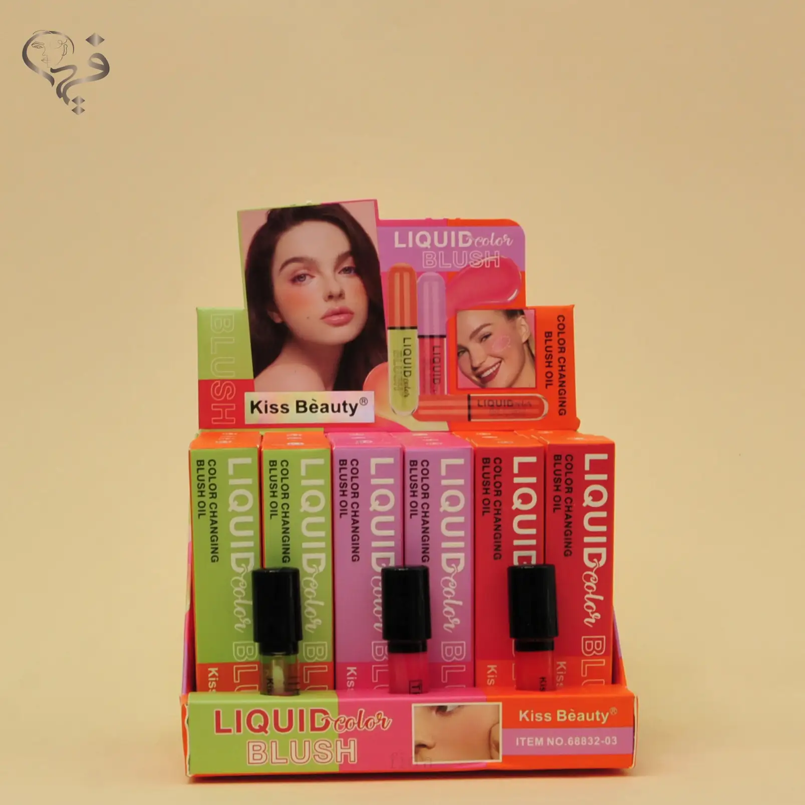 برق لب رژ گونه کیس بیوتی تستر دار Kiss beauty