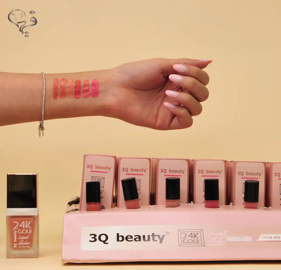 پک رژ گونه مایع تستر دار تری کیو بیوتی 3Q beauty