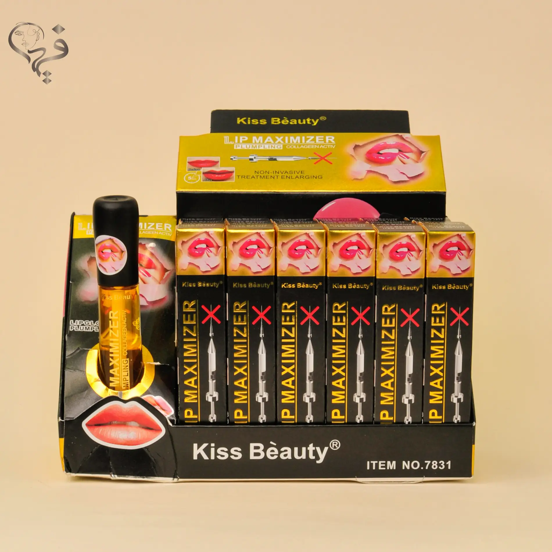 حجم دهنده لب کیس بیوتی مشکی Kiss beauty