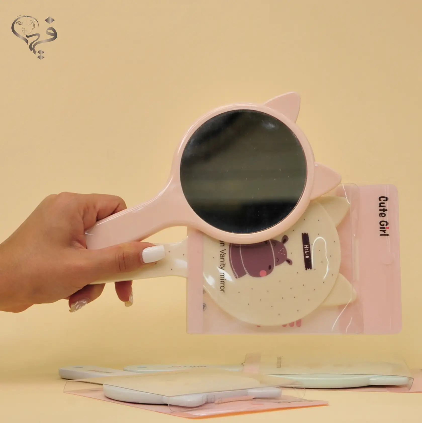 آینه دسته دار فانتزی