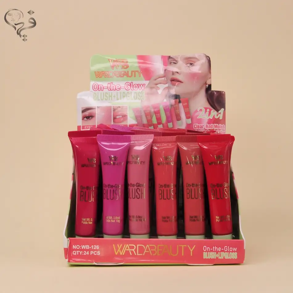 رژ گونه مایع تیوپی وردا بیوتی Warda beauty