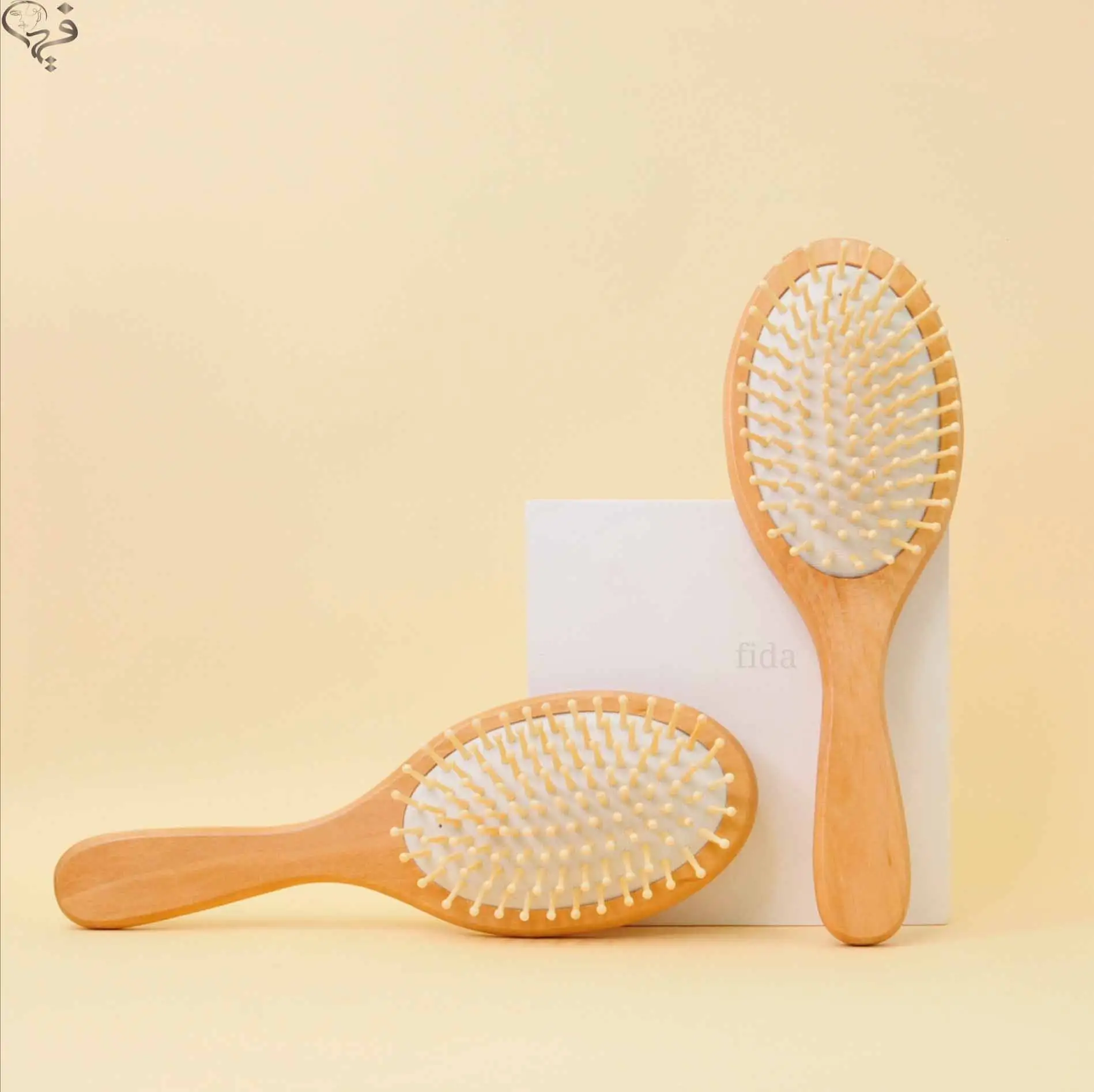 برس چوبی بامبو بیضی