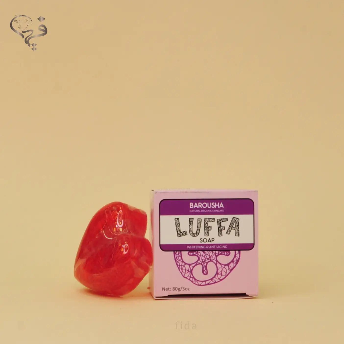 صابون سفید کننده و لایه بردار قلبی لوفا Luffa