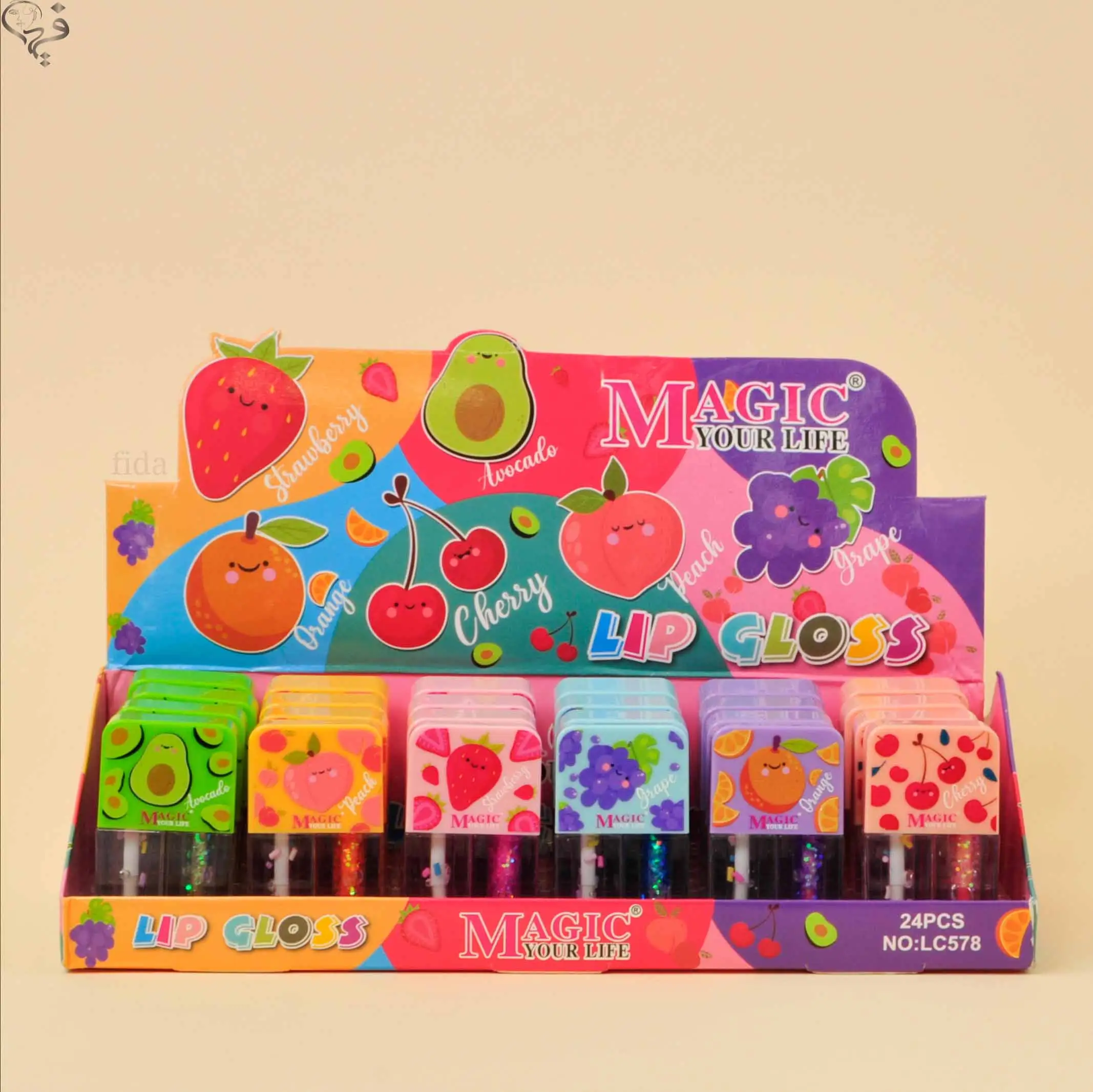 برق لب میوه ای شاین دار دوتایی مجیک Magic 