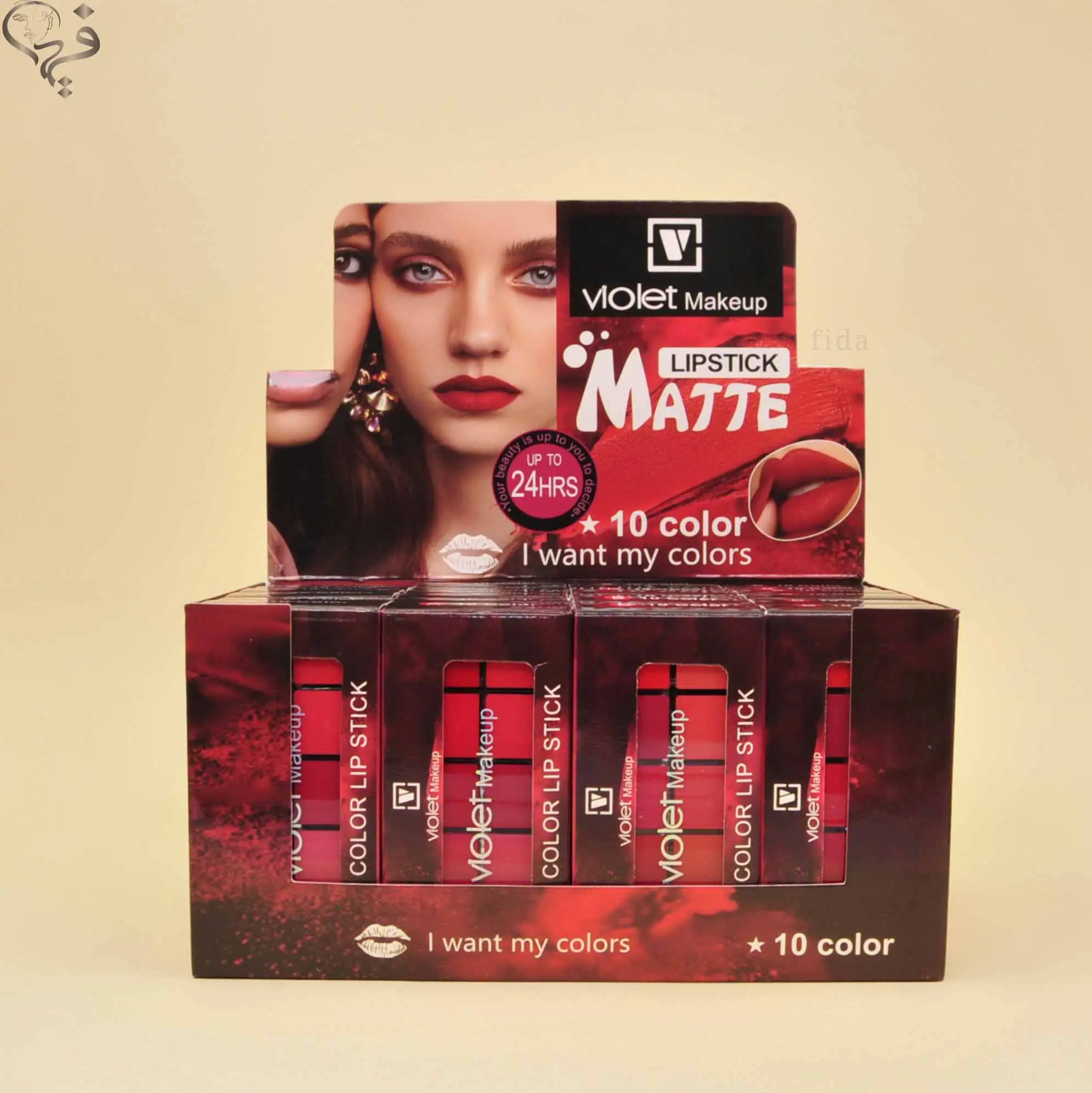 پالت رژ 10 رنگ ویولت Violet