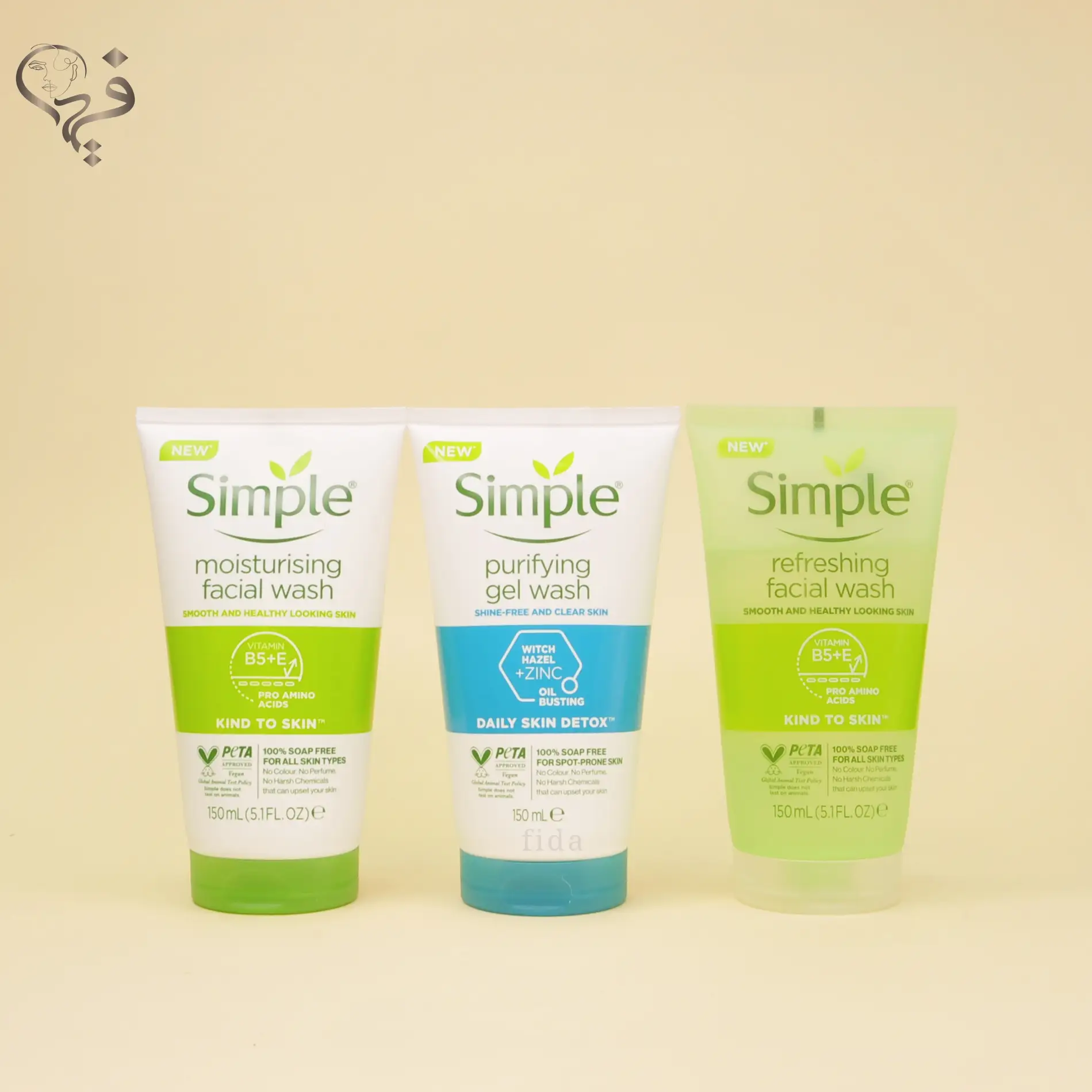 ژل  شستشوی سیمپل در 3 رنگ Simple