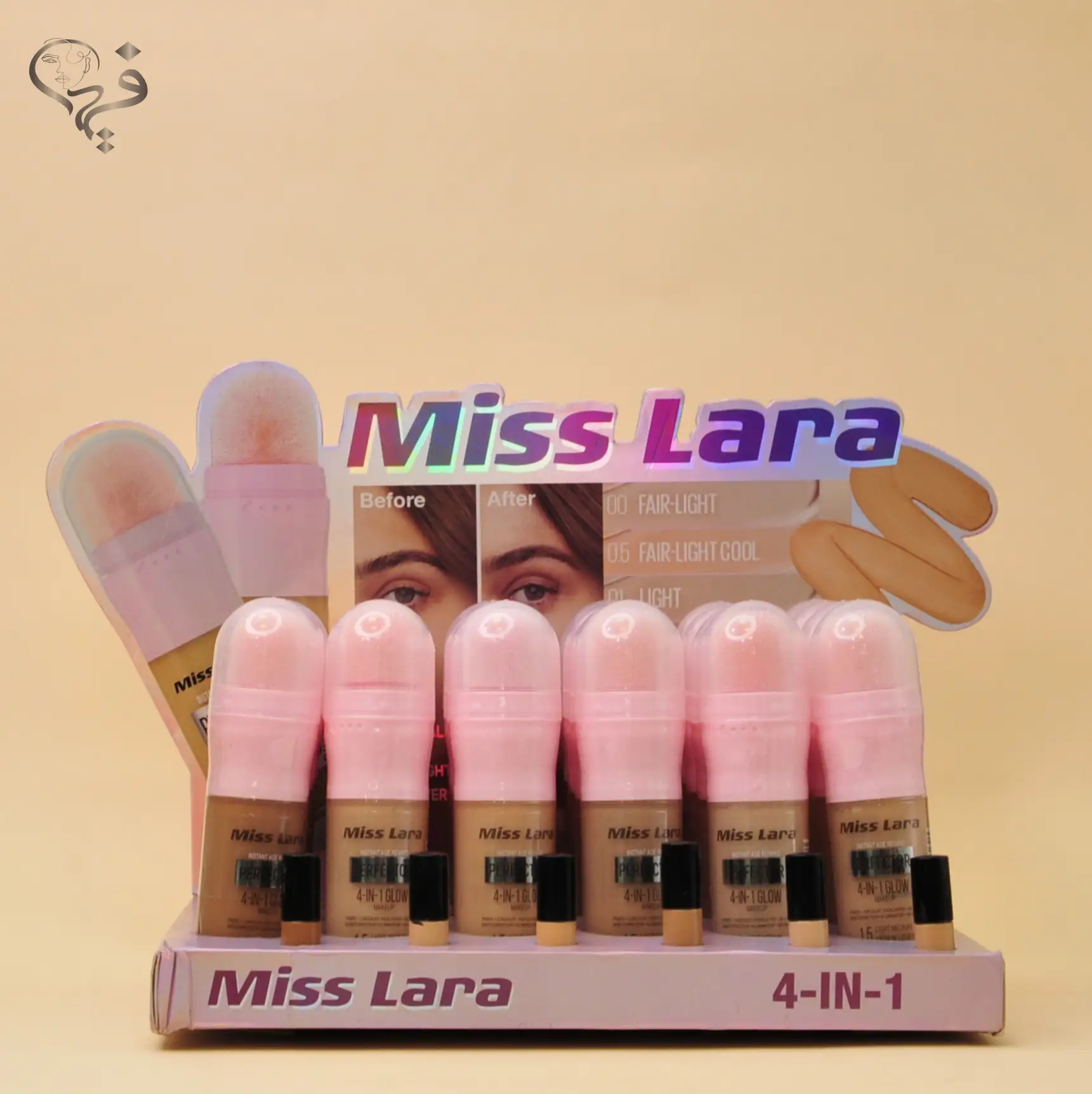 کرم پودر پد دار میس لارا Miss lara