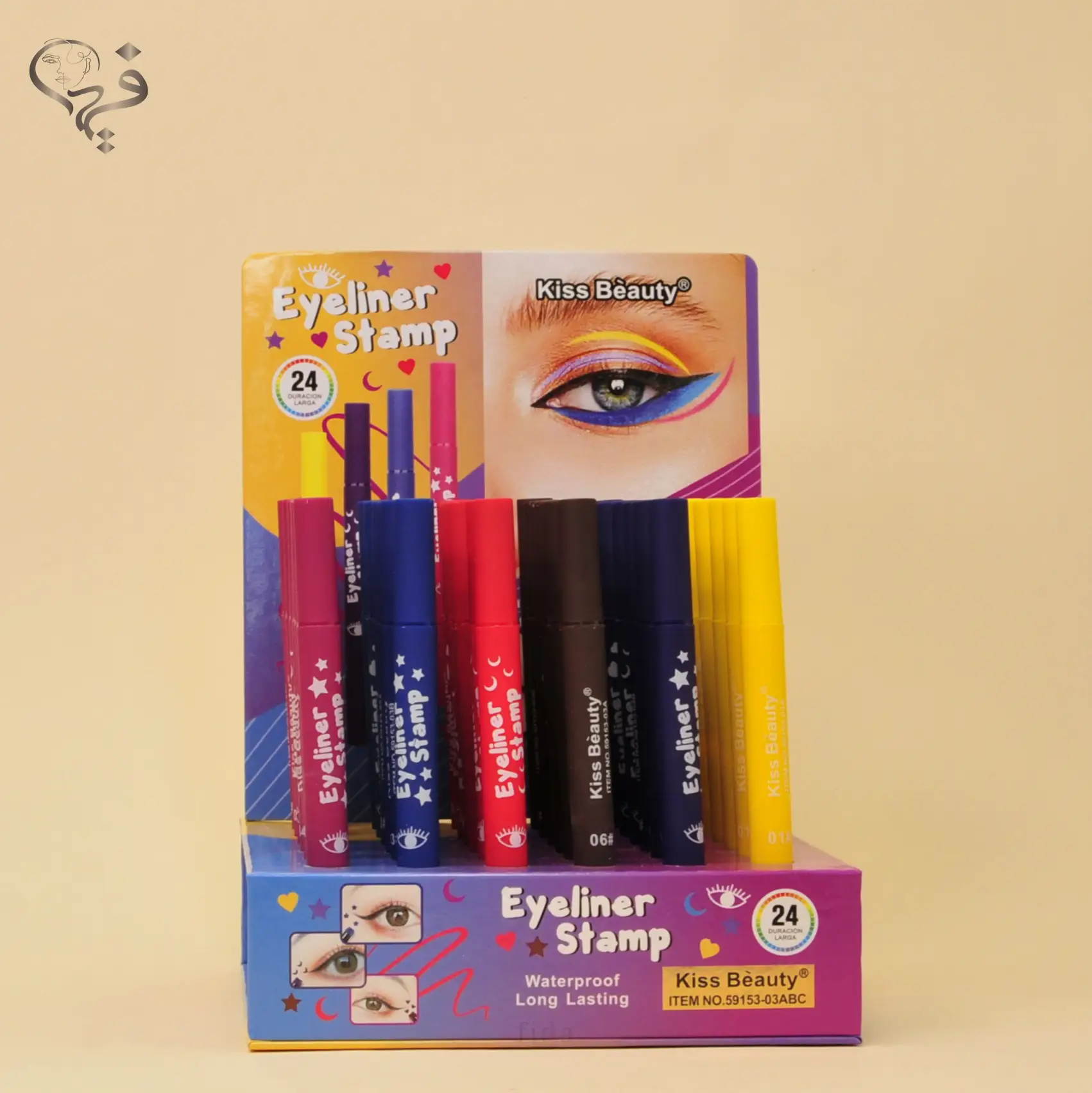 خط چشم رنگی استامپی کیس بیوتی Kiss beauty 