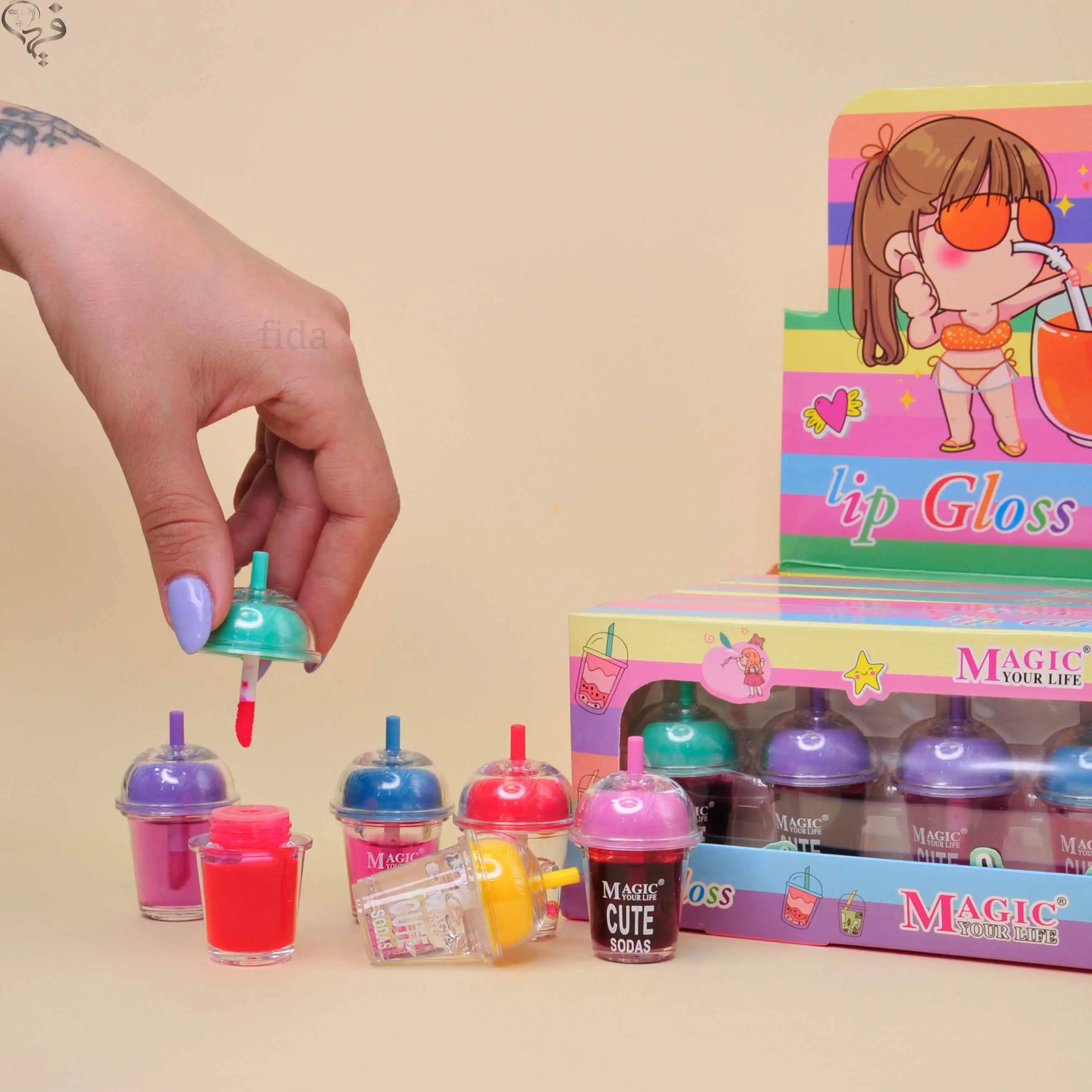 پک برق لب و تینت طرح آیس پک مجیک Magic 