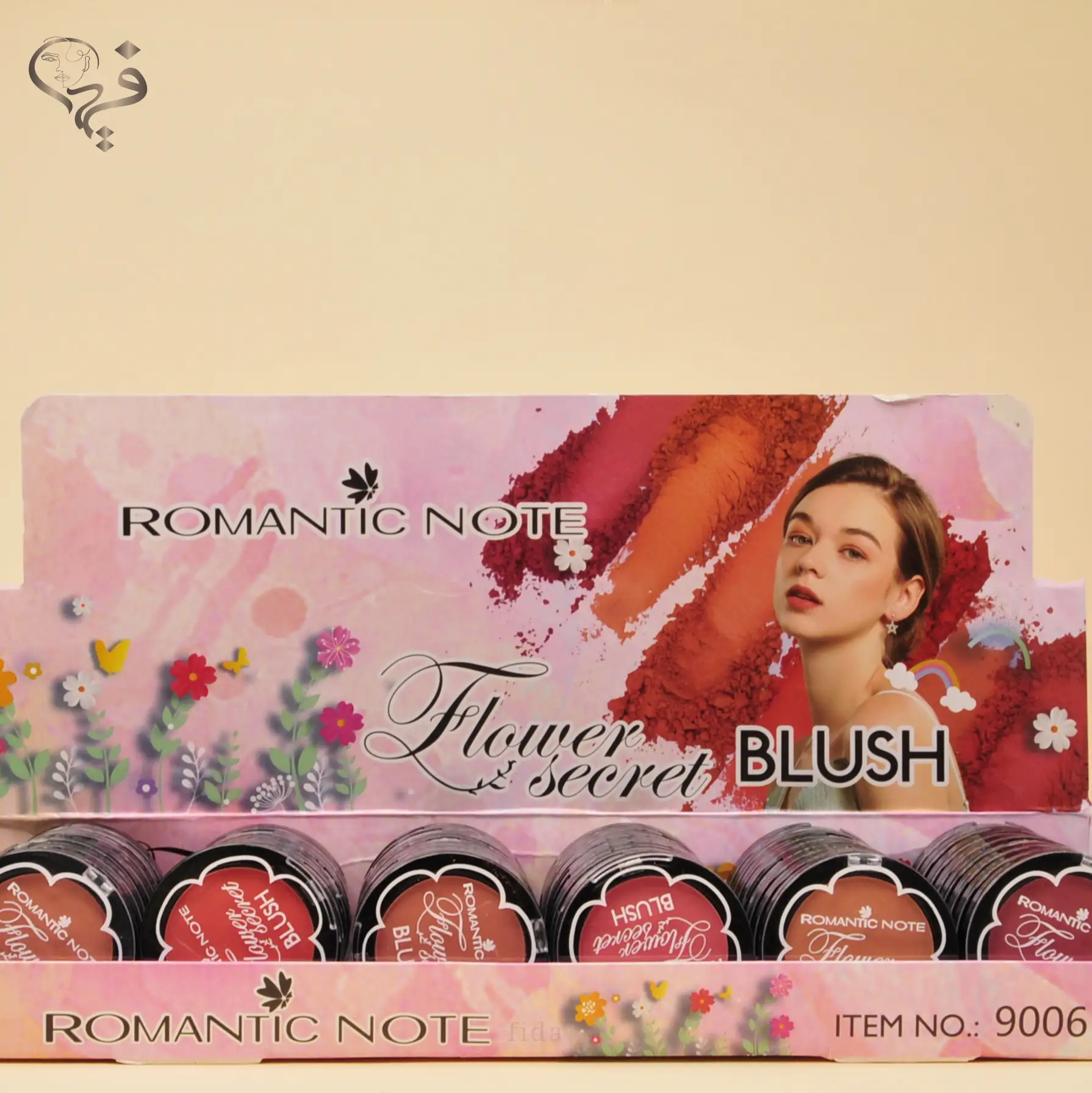 رژ گونه 48 عددی شکوفه ای رمانتیک نوت Romantic Note