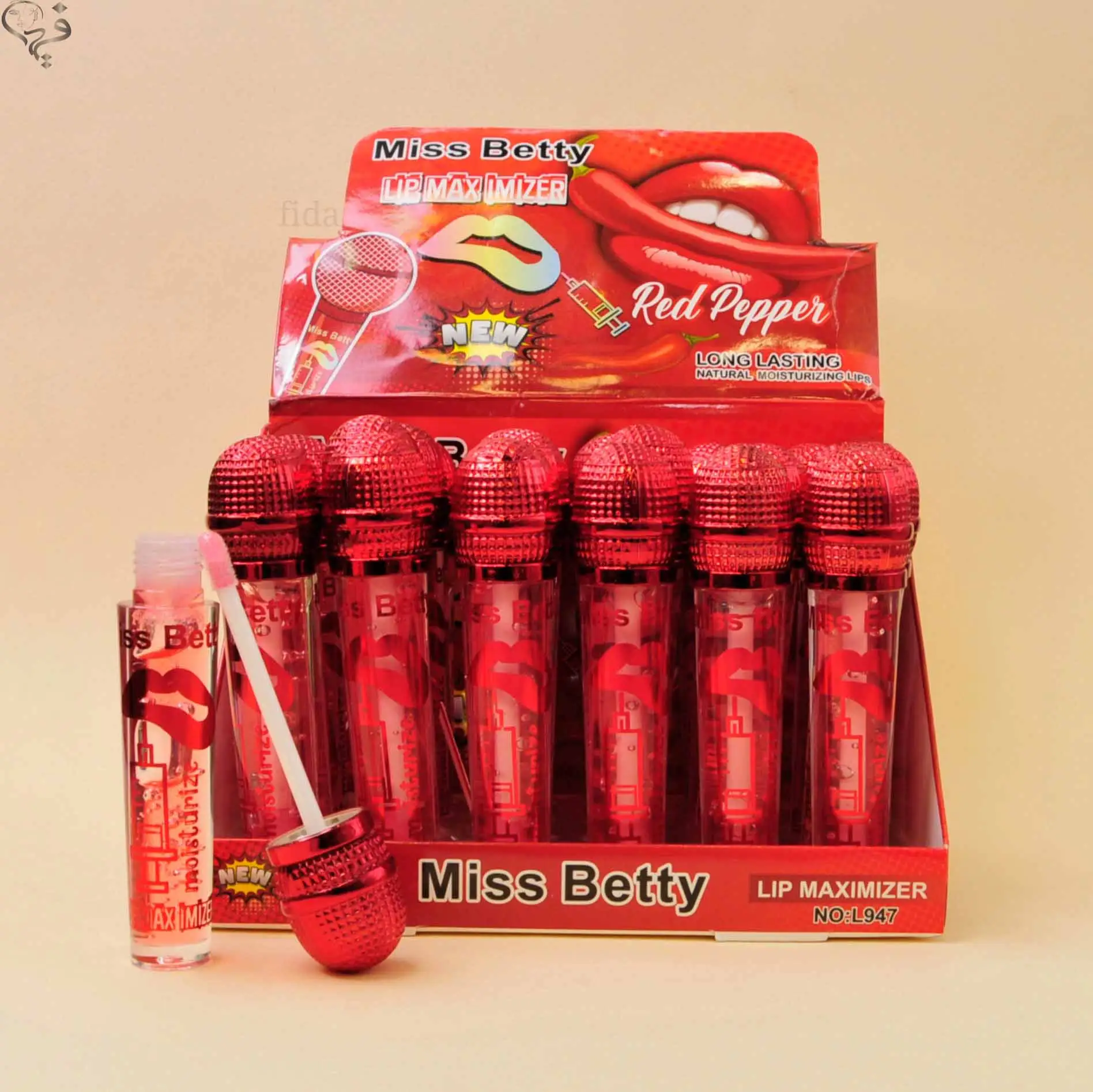 حجم دهنده لب فلفلی طرح میکروفون میس بتی Miss betty 