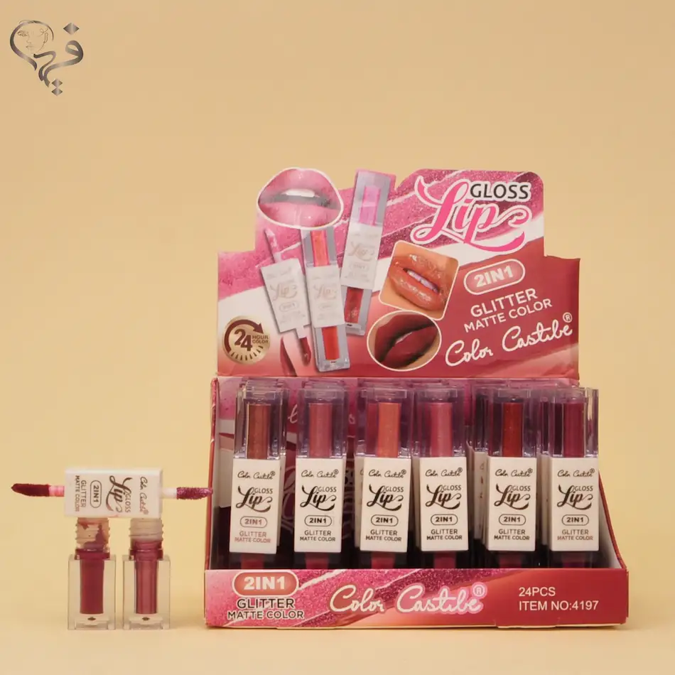 رژ لب 2 سر شاینی کالرکاستل Color castle