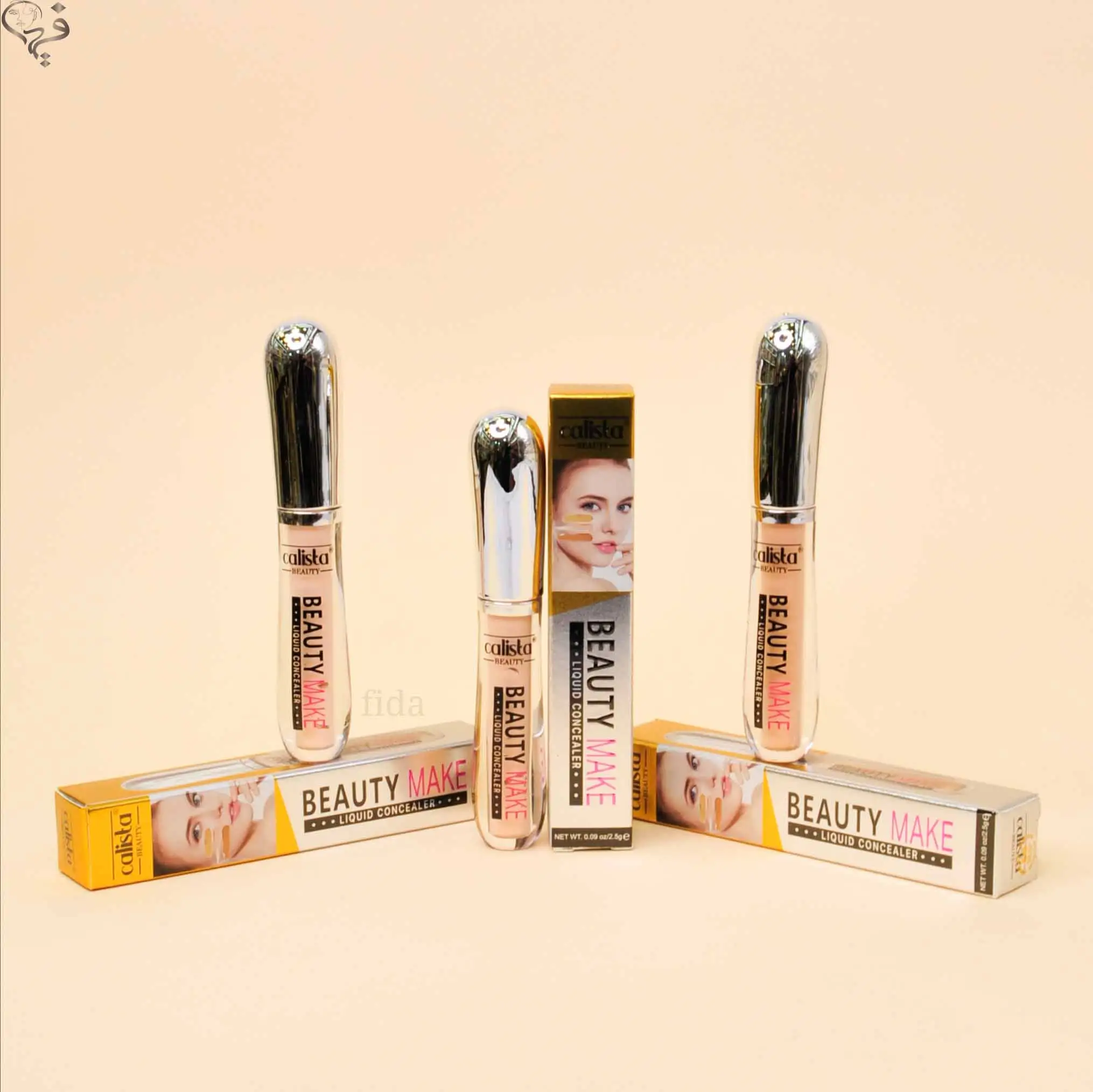 کانسیلر مایع کالیستا درب نقره ای Calista